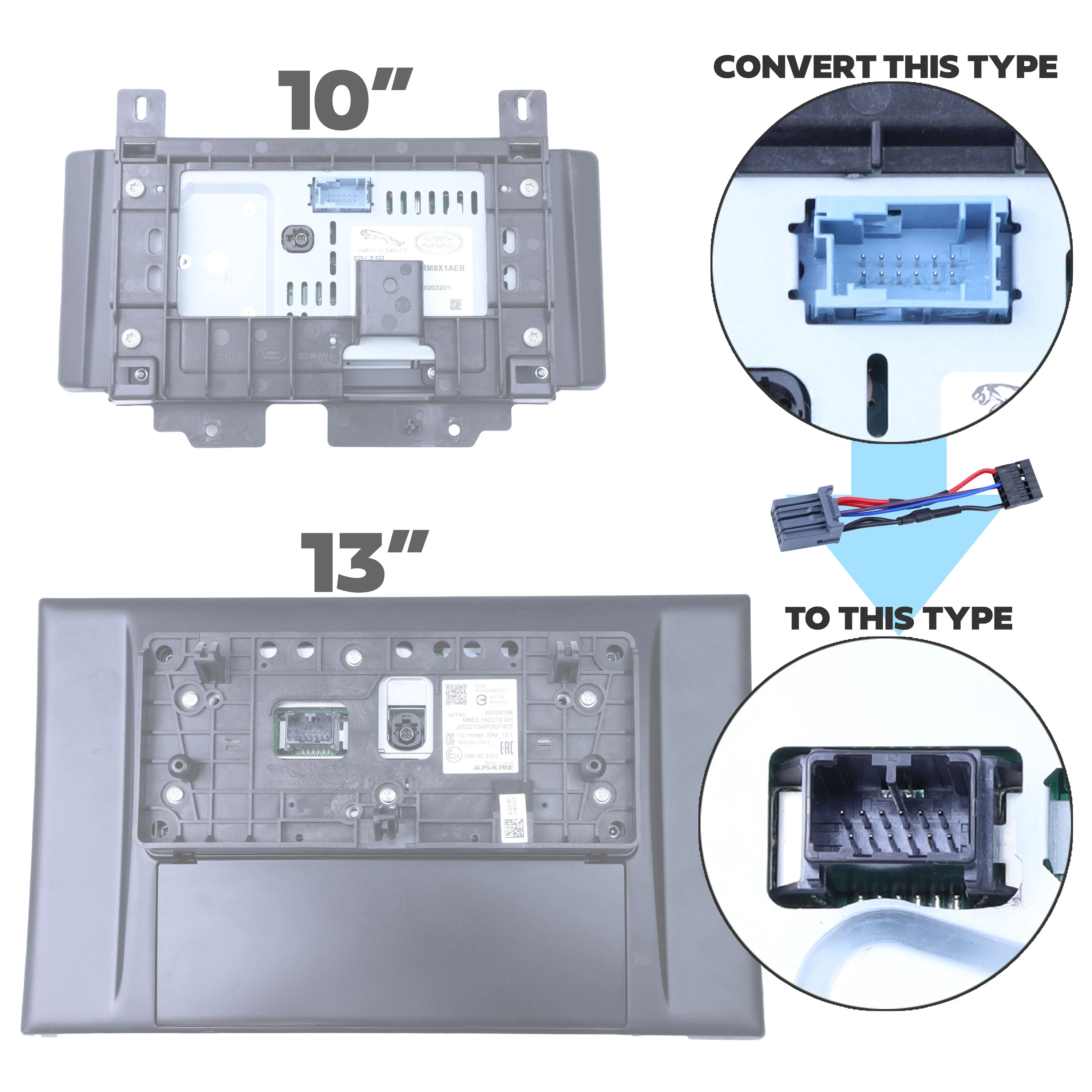 10" to 13.1" Infotainment Screen LOOM ONLY for Land Rover Defender L663 - Image 4