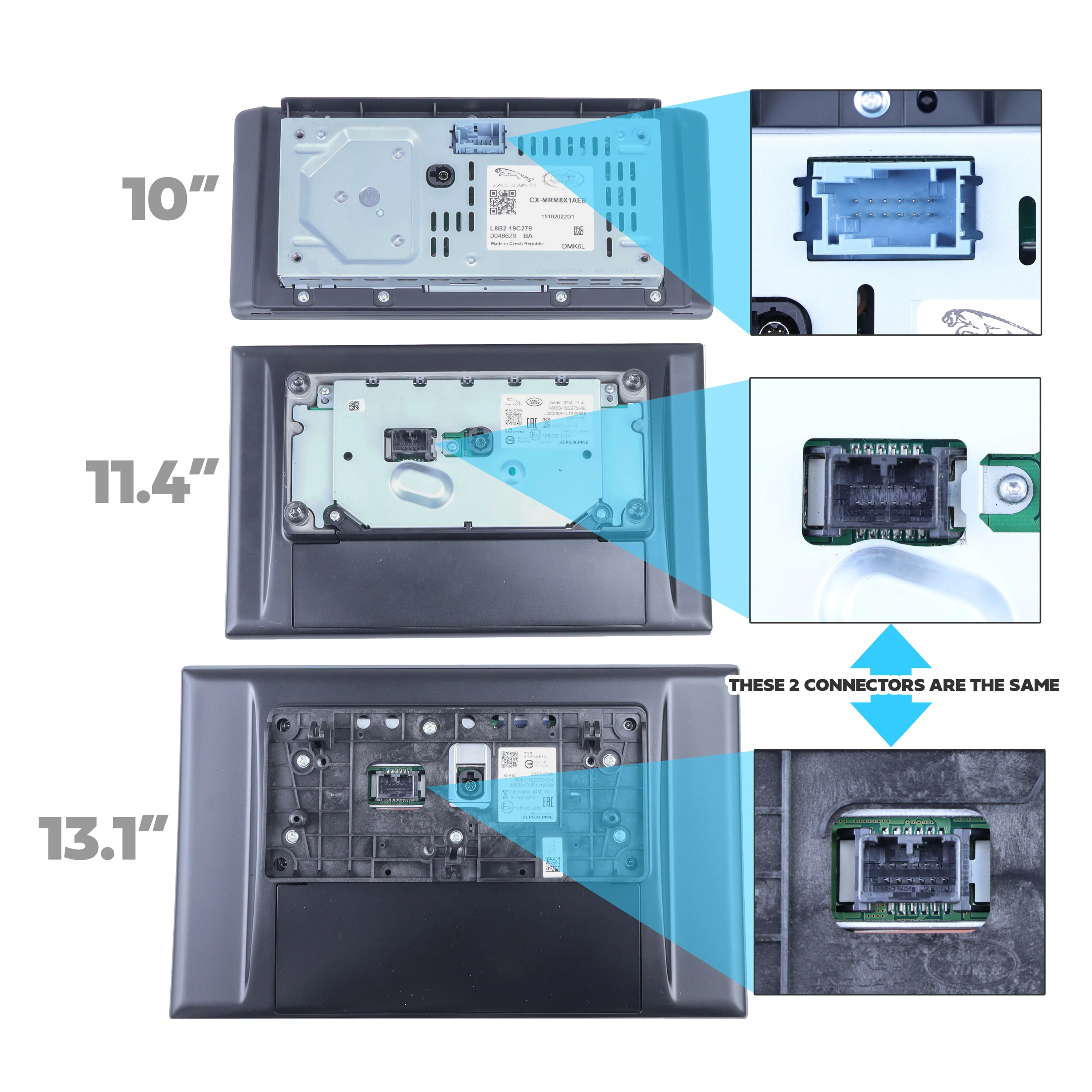 11.4" to 13.1" Infotainment Screen Kit for Land Rover Defender L663 (Brackets + Wiring Loom) - Image 10