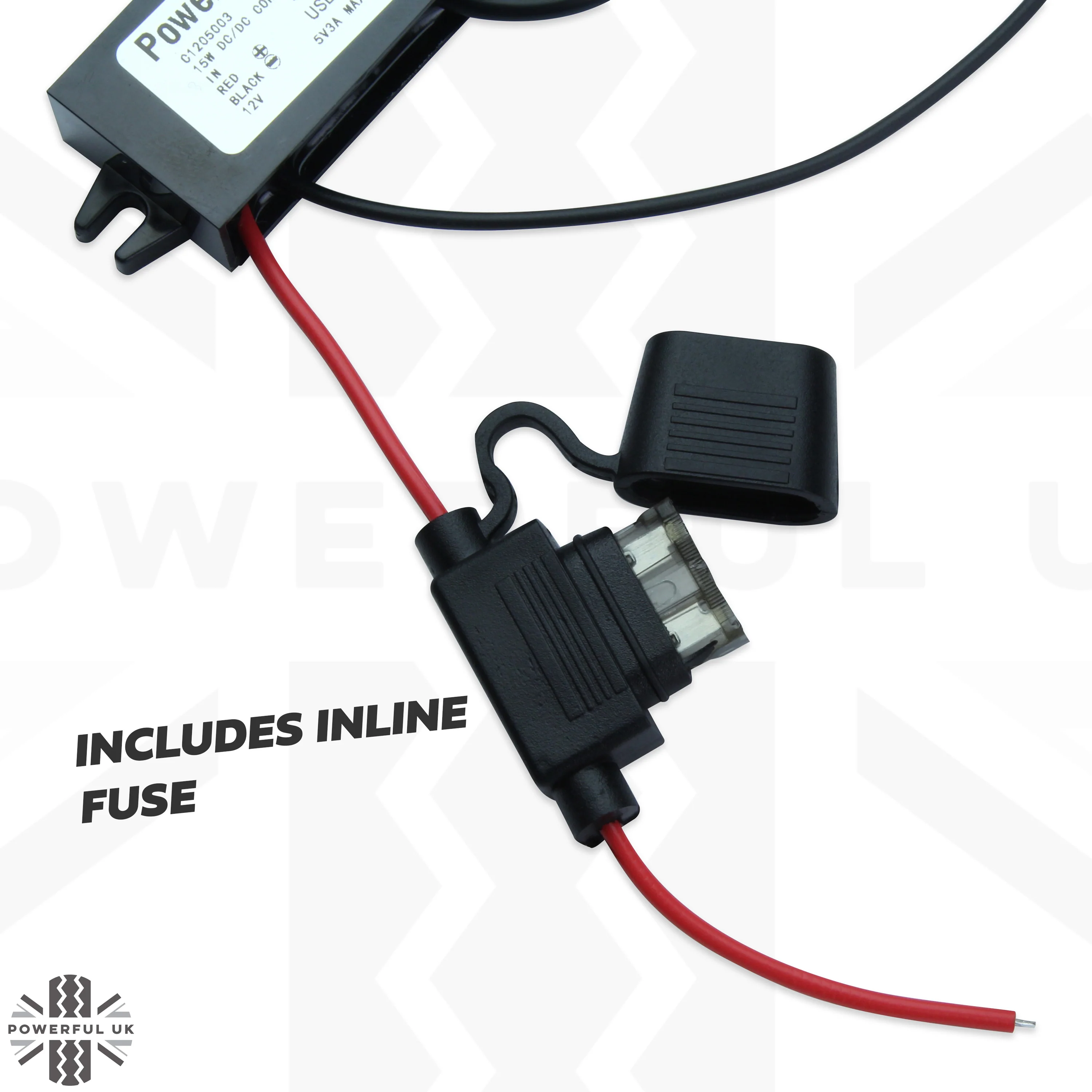 12v to 5v (3A) USB-A Port Adapter Kit - Image 3