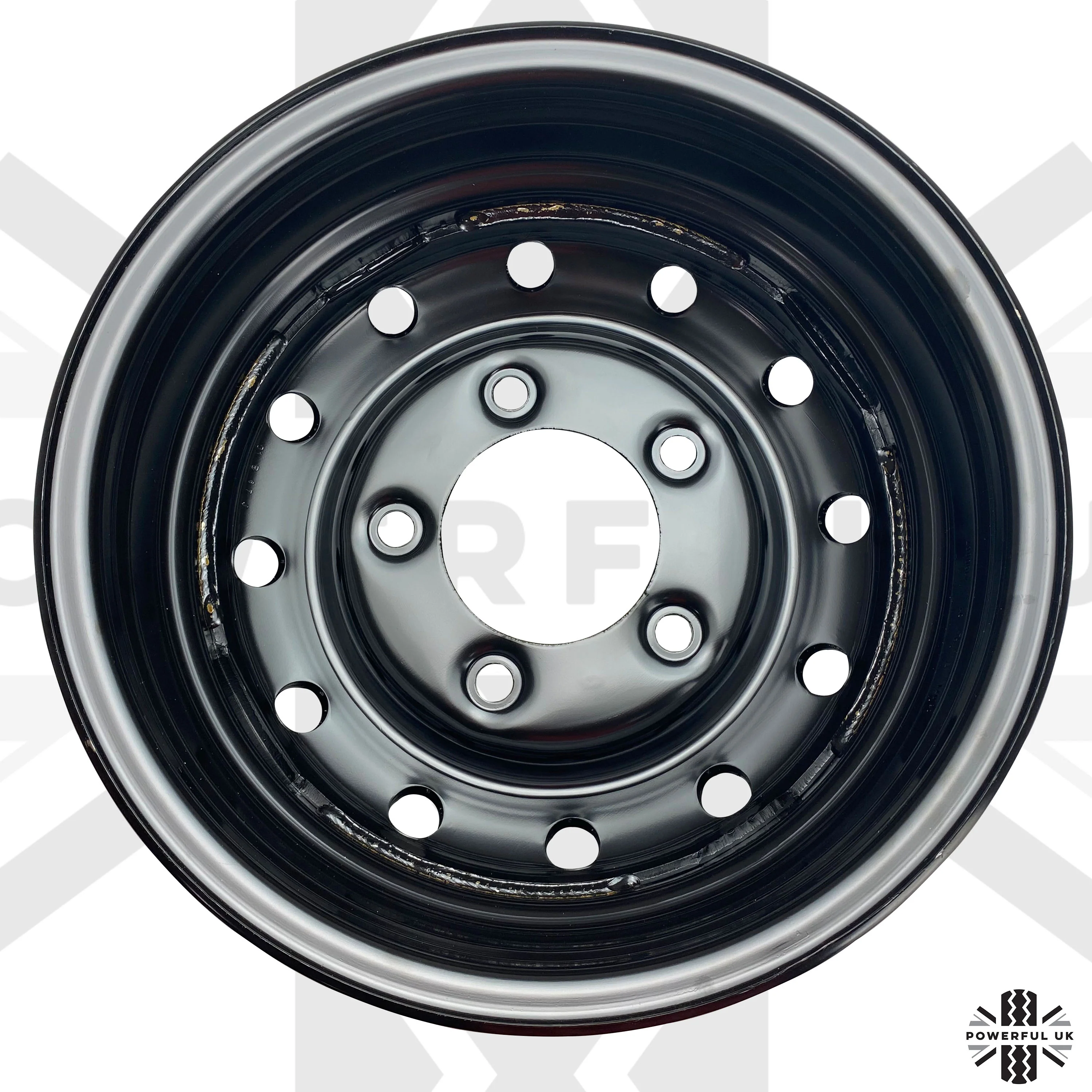 16" Heavy Duty Steel Wheels - Primer - Set of 4 for Classic Land Rover Defender - Image 4