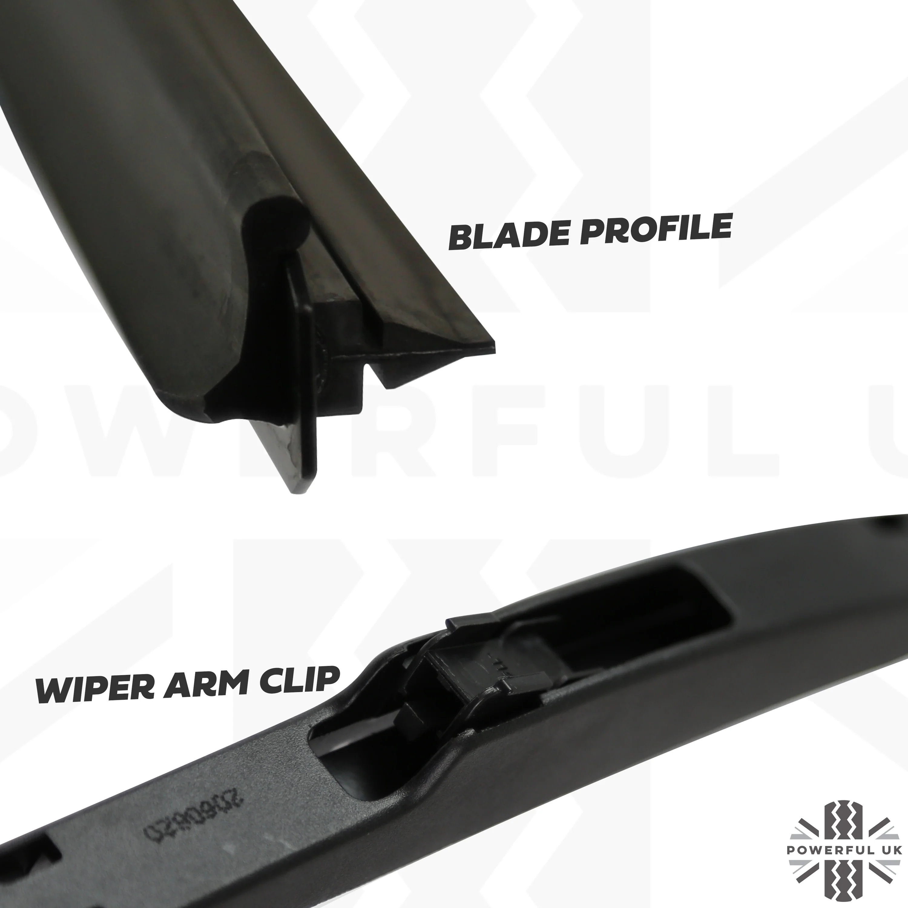 2 Genuine Windcreen Wiper Blades for Land Rover Discovery 3+4 Front - Image 3