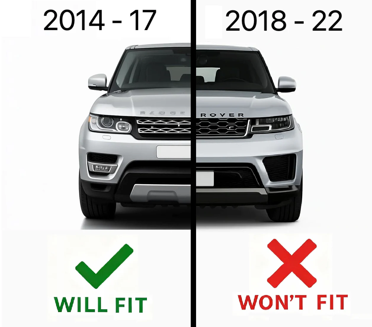 '2018 SVR' Style Exhaust Finishers for Range Rover Sport L494 2014-17 - Black - Image 5