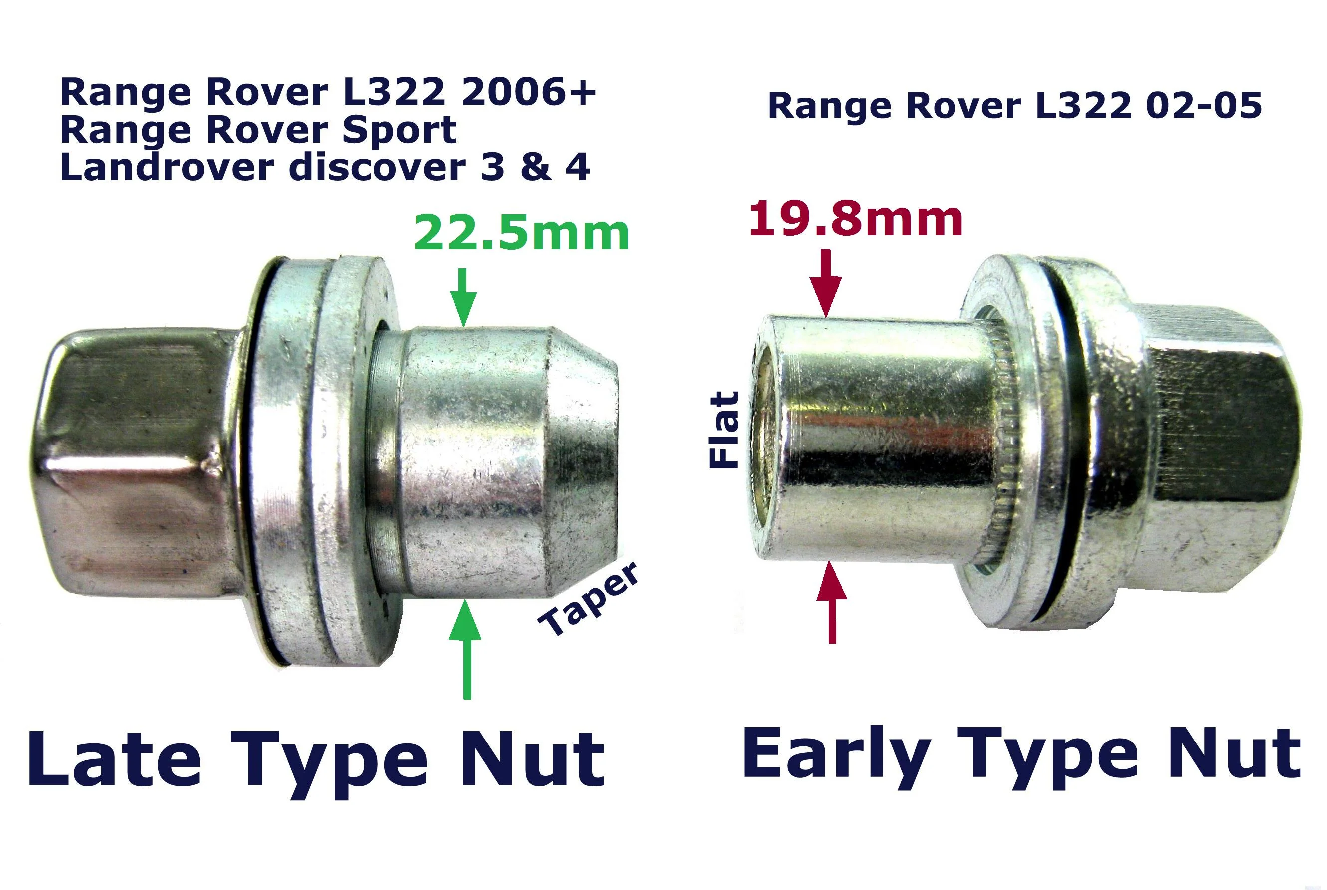 20pc Wheel nut kit for Land Rover Discovery 3 / 4 - Image 5