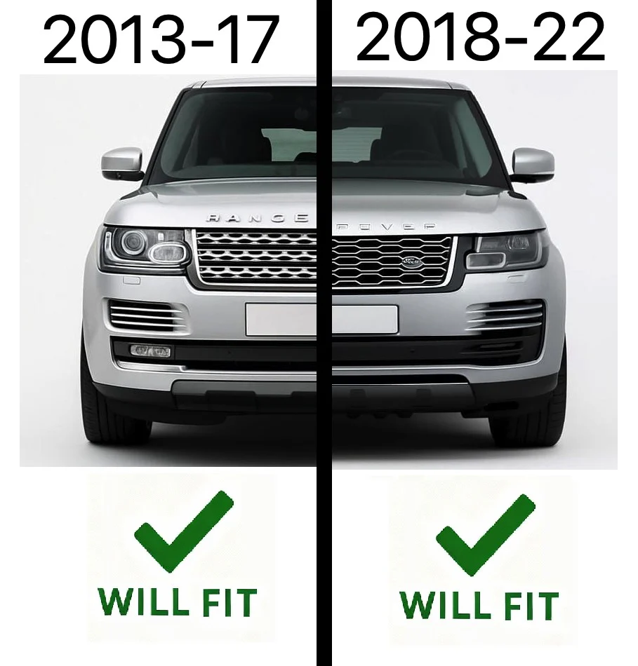 2pc "Autobiography Style" Door Handle Covers for Range Rover L405 - Black/Chrome - Image 7
