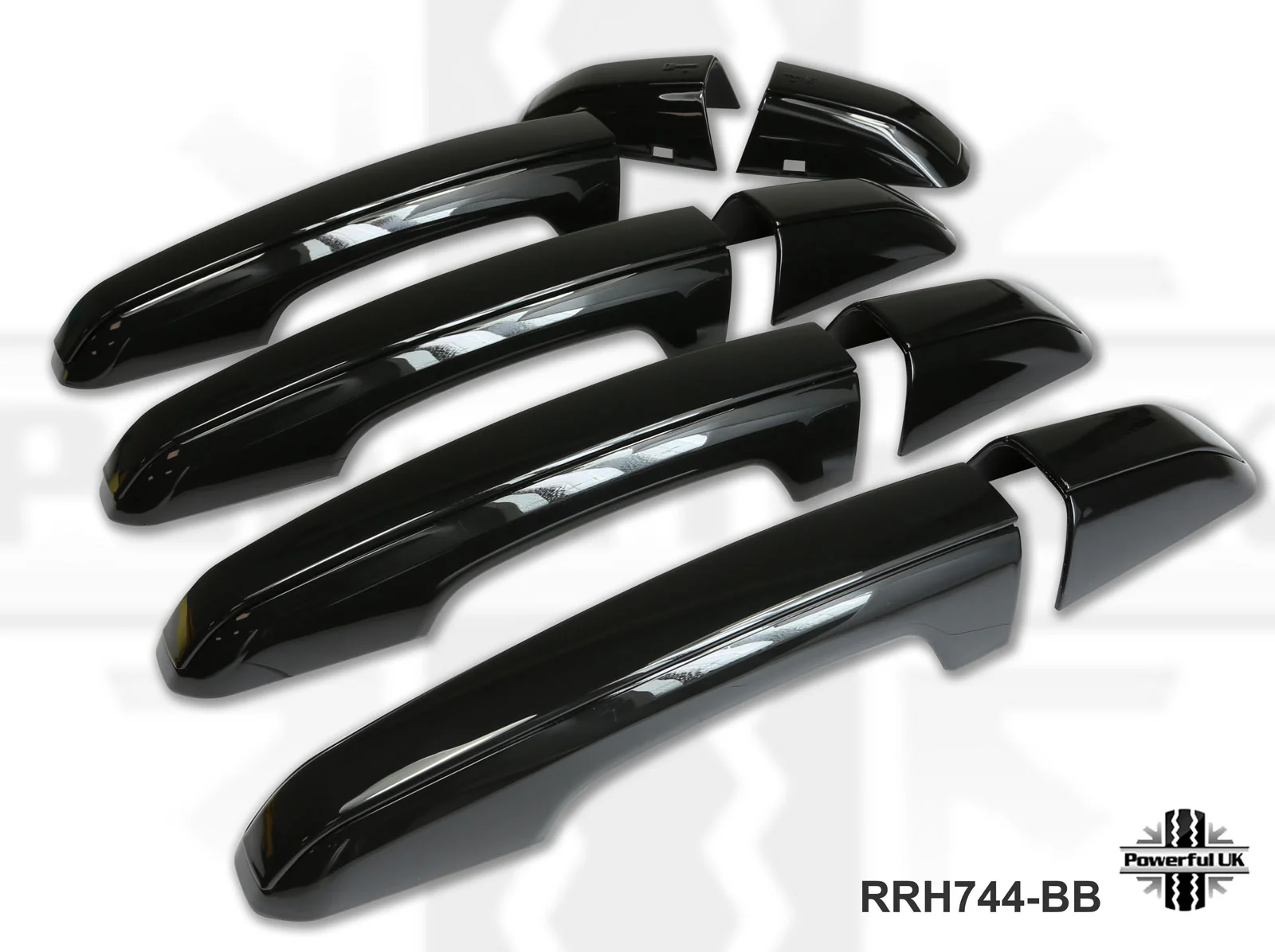 2pc "Autobiography Style" Door Handle Covers for Range Rover Sport L494 - Black/Black - Image 7