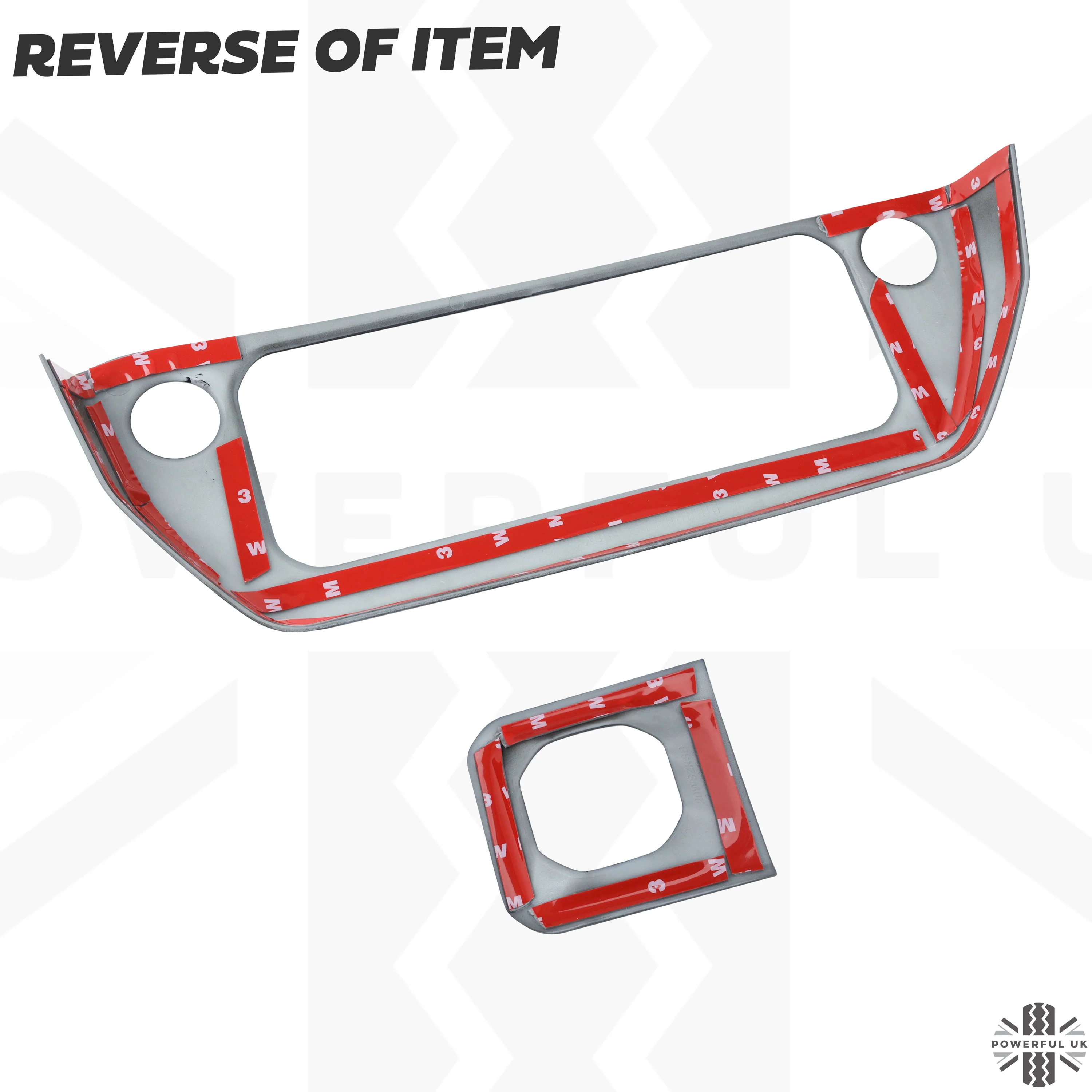 2pc Centre Console Dash Cover Kit in Gloss Black for Land Rover Defender L663 - Image 8