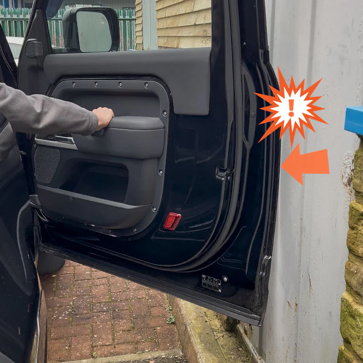 2pc Front Door Edge Protection Strips for Land Rover Defender L663 110/130 - Image 4