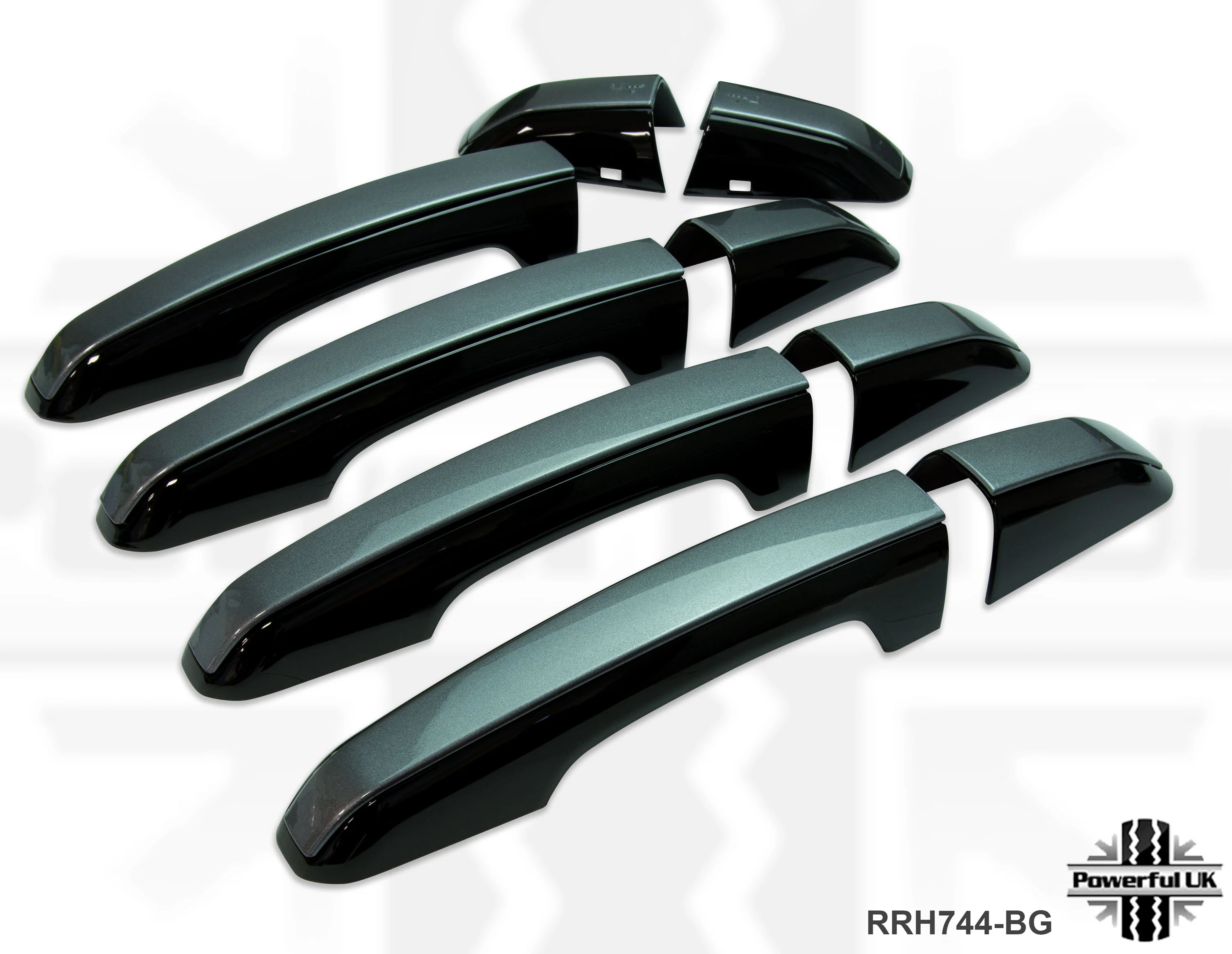 2pc "HSE Luxury Style" Door Handle Covers for Land Rover Discovery 5 - Black/Corris Grey - Image 8