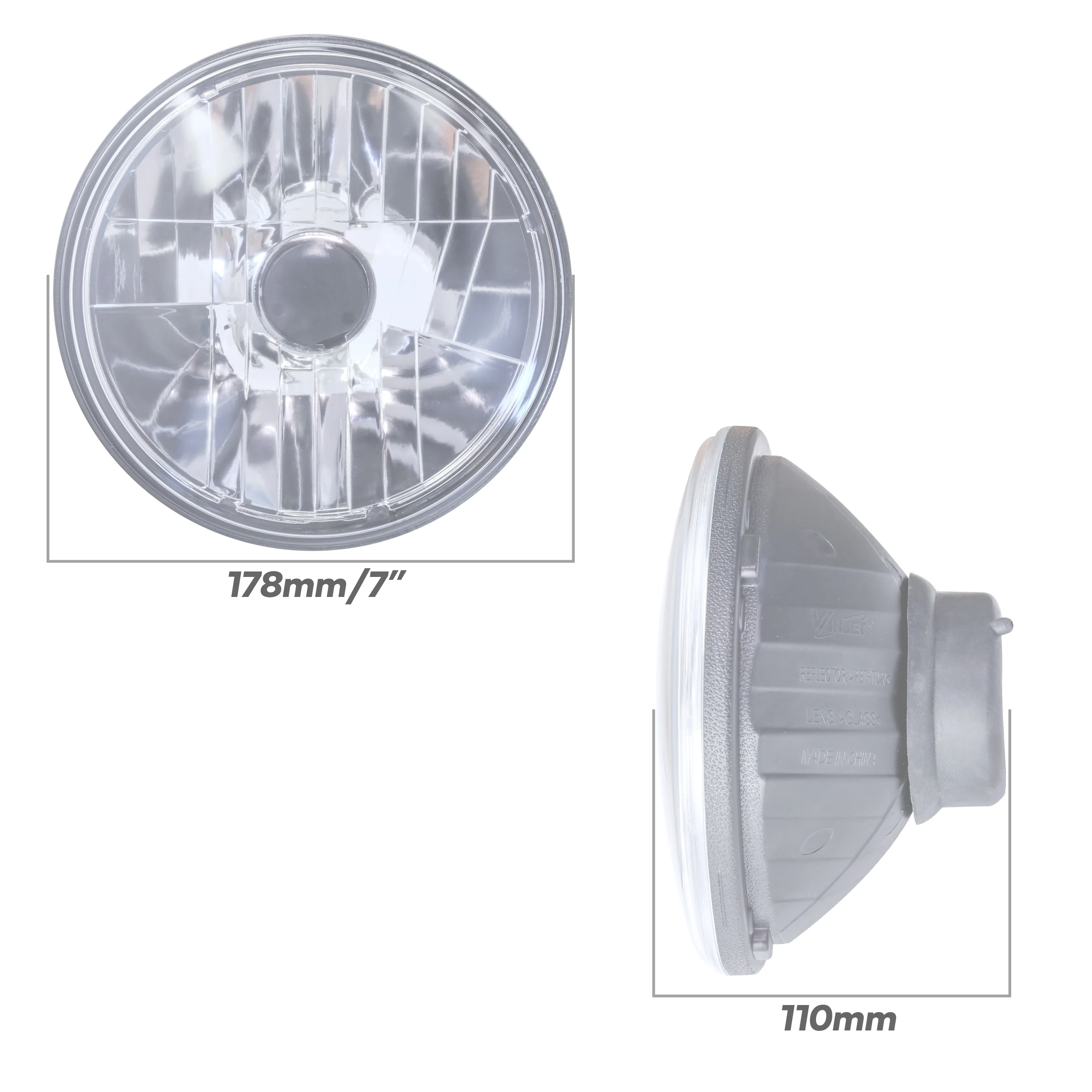 7" Headlights Glass Lens (Pair) for Range Rover Classic - RHD - Image 5