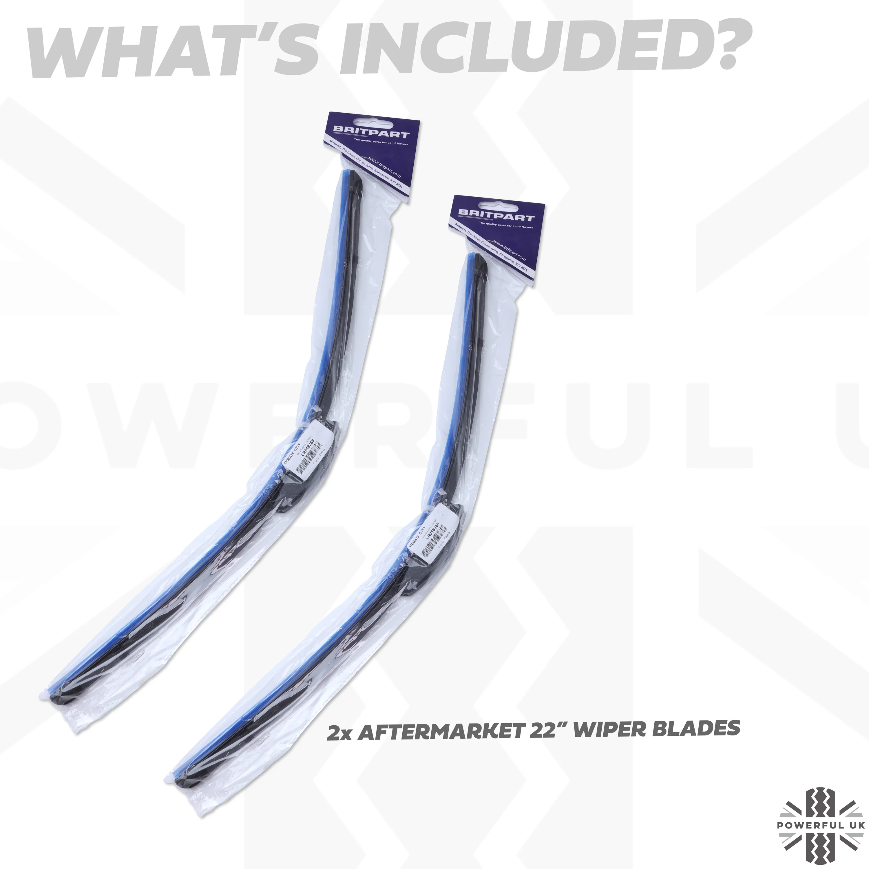2x Aftermarket Windcreen Wiper Blades for Land Rover Discovery 3/4 - Image 3