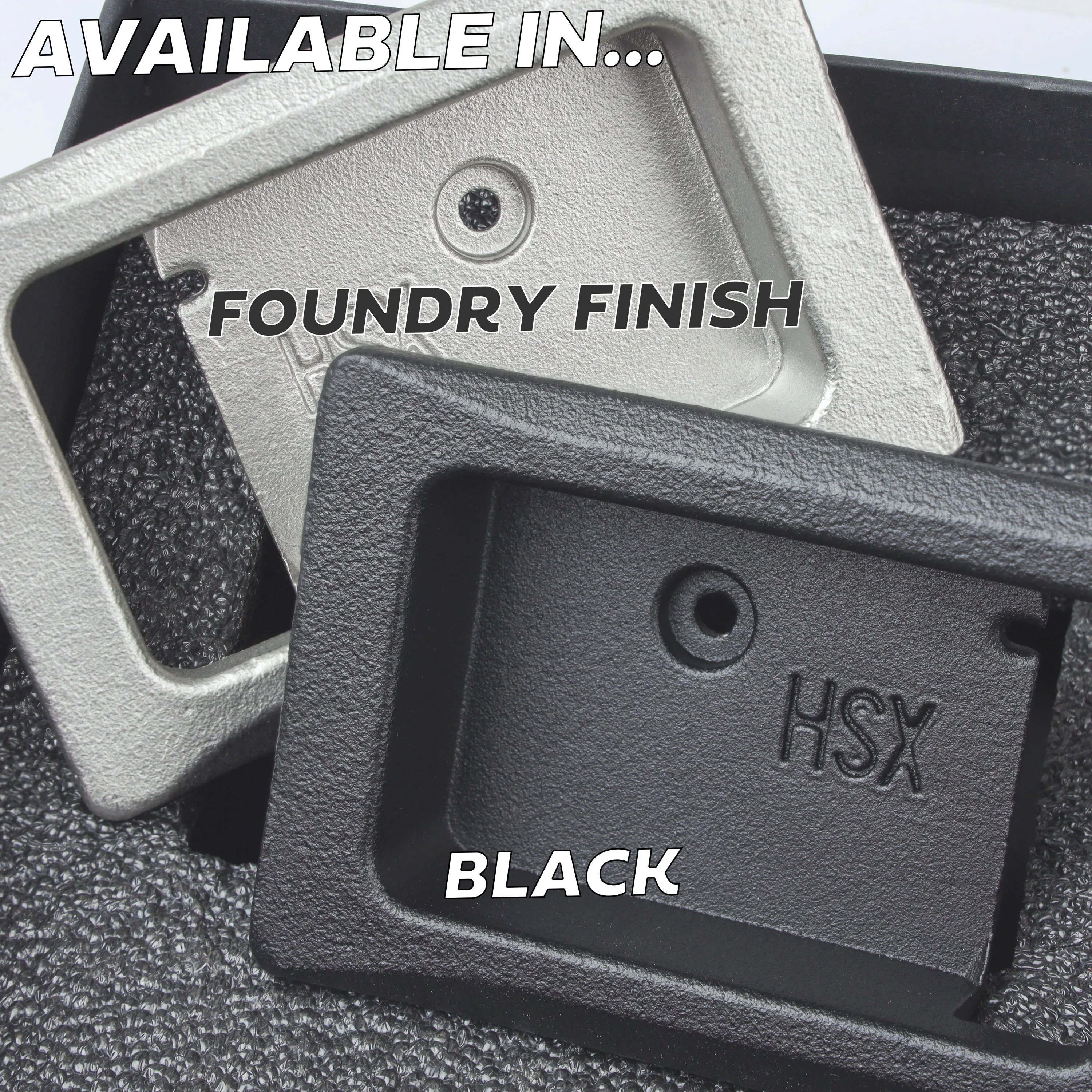 2x Door Handle Bowls for Range Rover Classic - Satin Black - Image 6