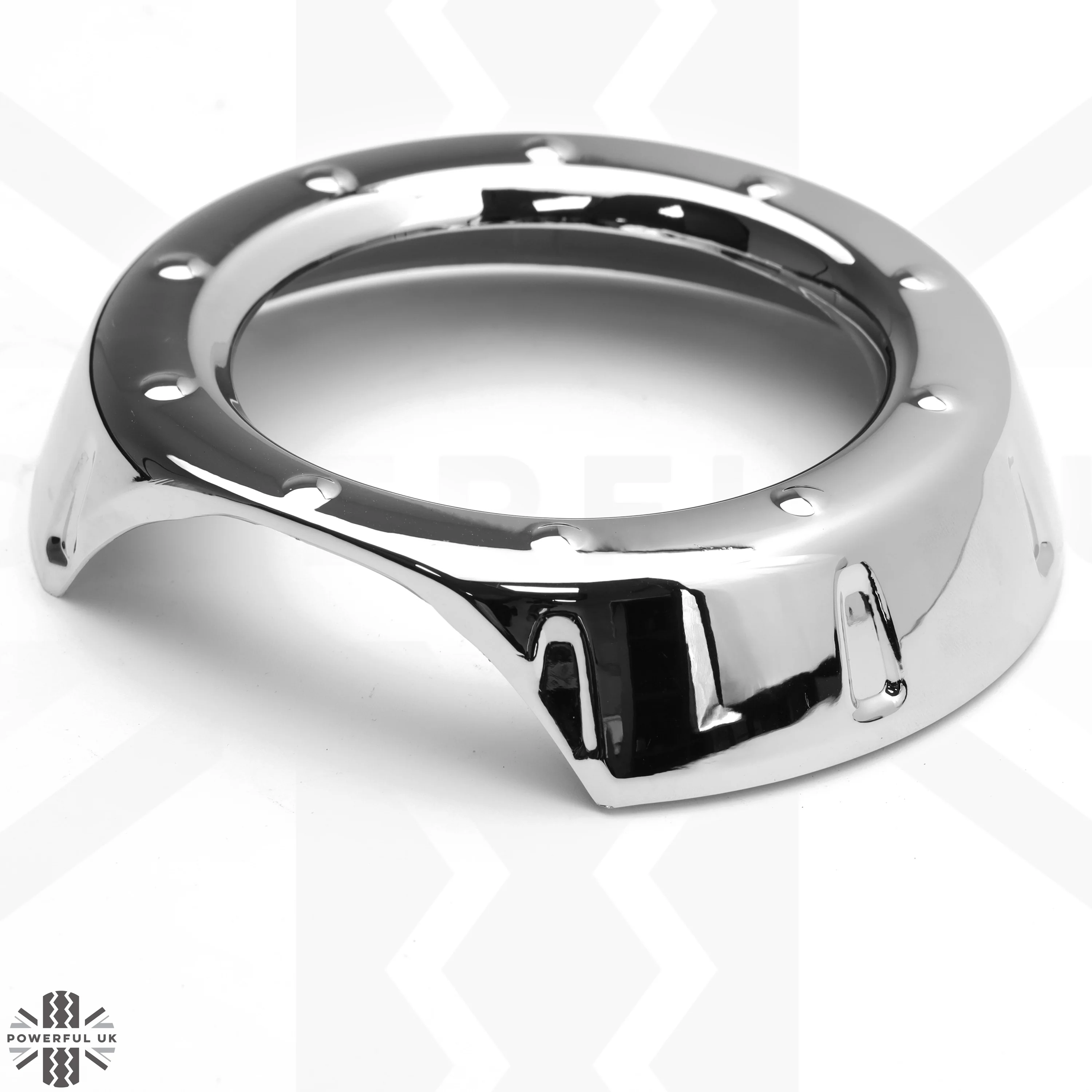 2x Foglight Bezel Covers for Range Rover L322 2010 - Chrome - Image 5