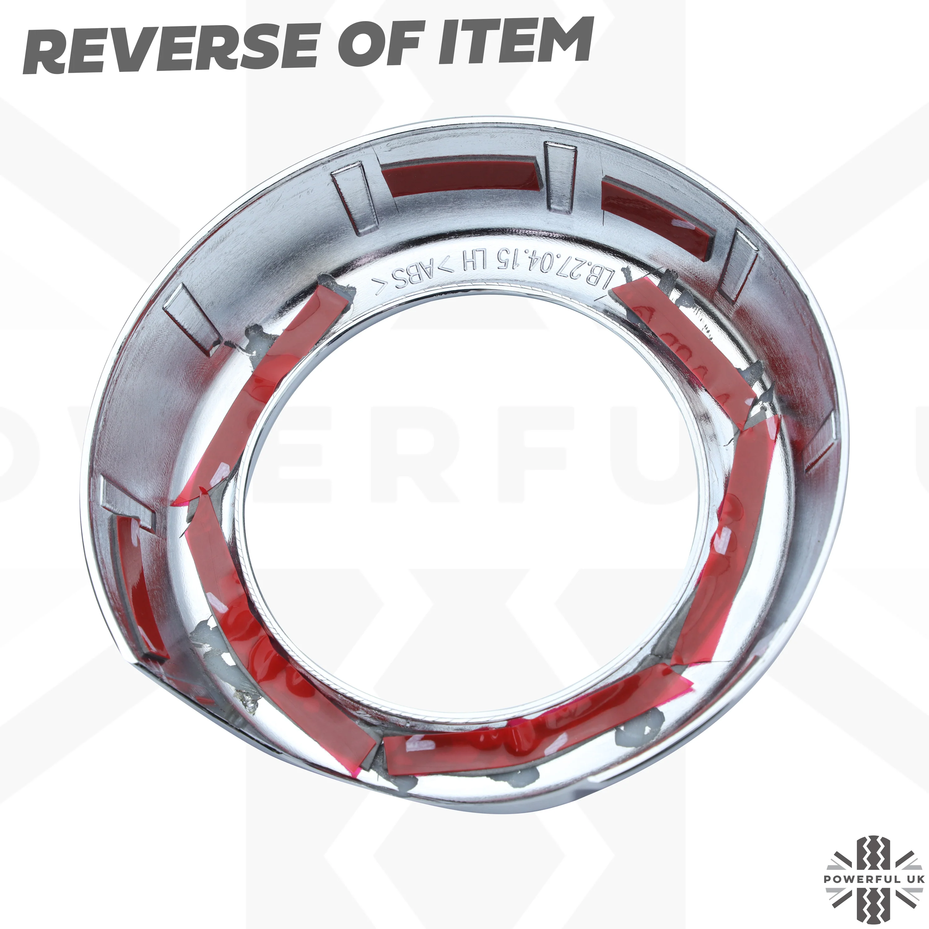 2x Foglight Bezel Covers for Range Rover L322 2010 - Chrome - Image 6