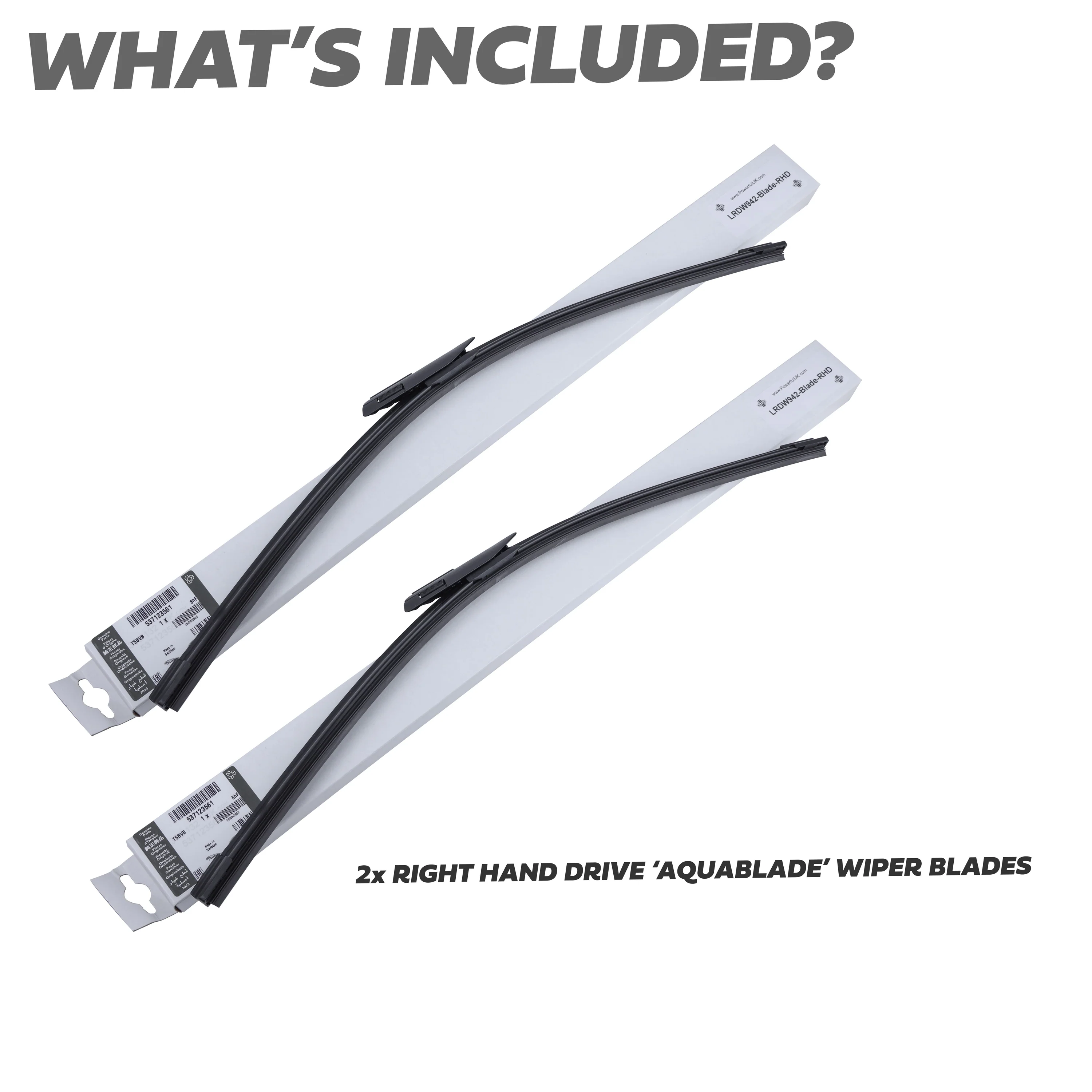 2x Front Wiper Blades for Land Rover Defender L663 - Late Type (Aquablade) - RHD - Image 5