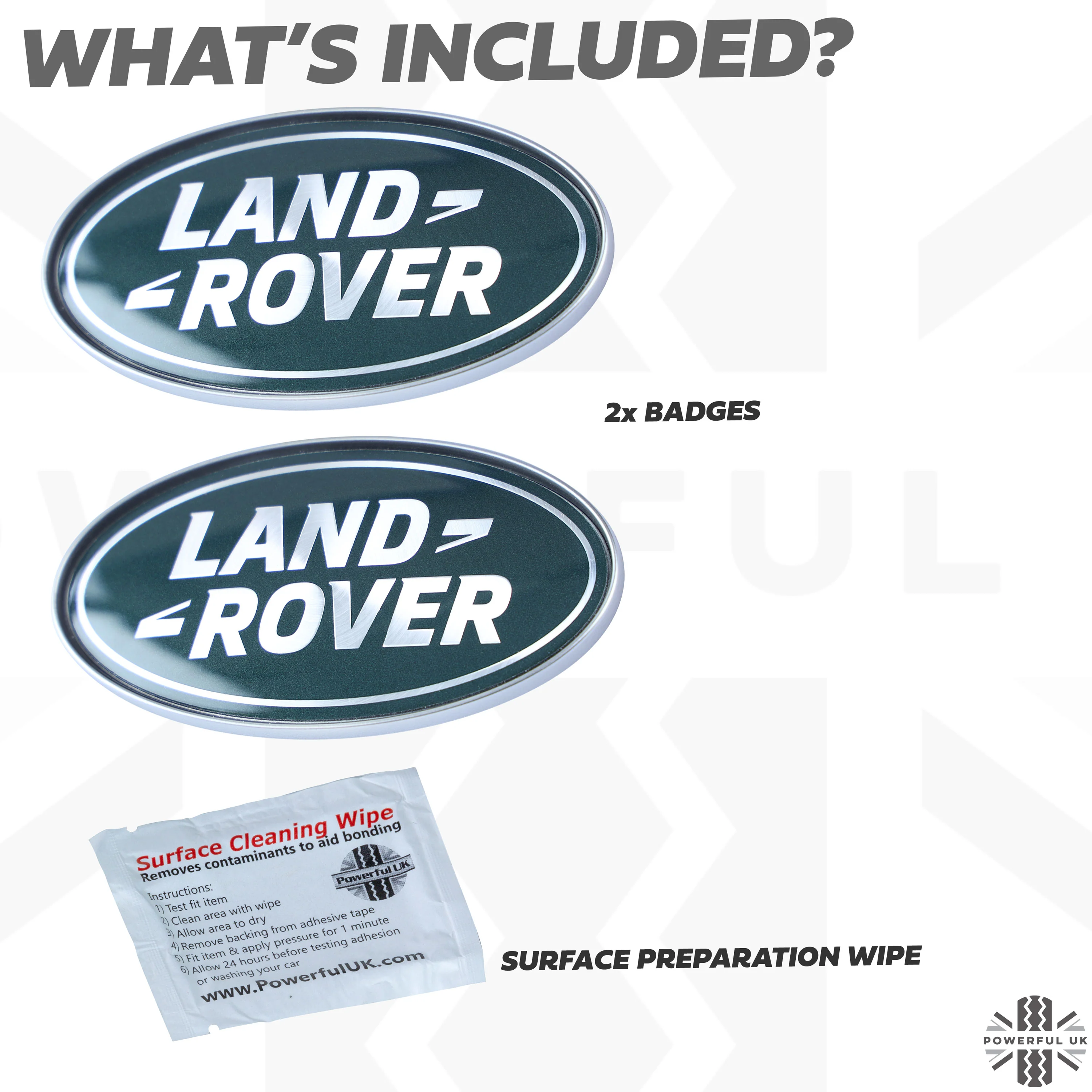2x Genuine C Pillar Oval Badge for Land Rover Discovery 5 - Image 4