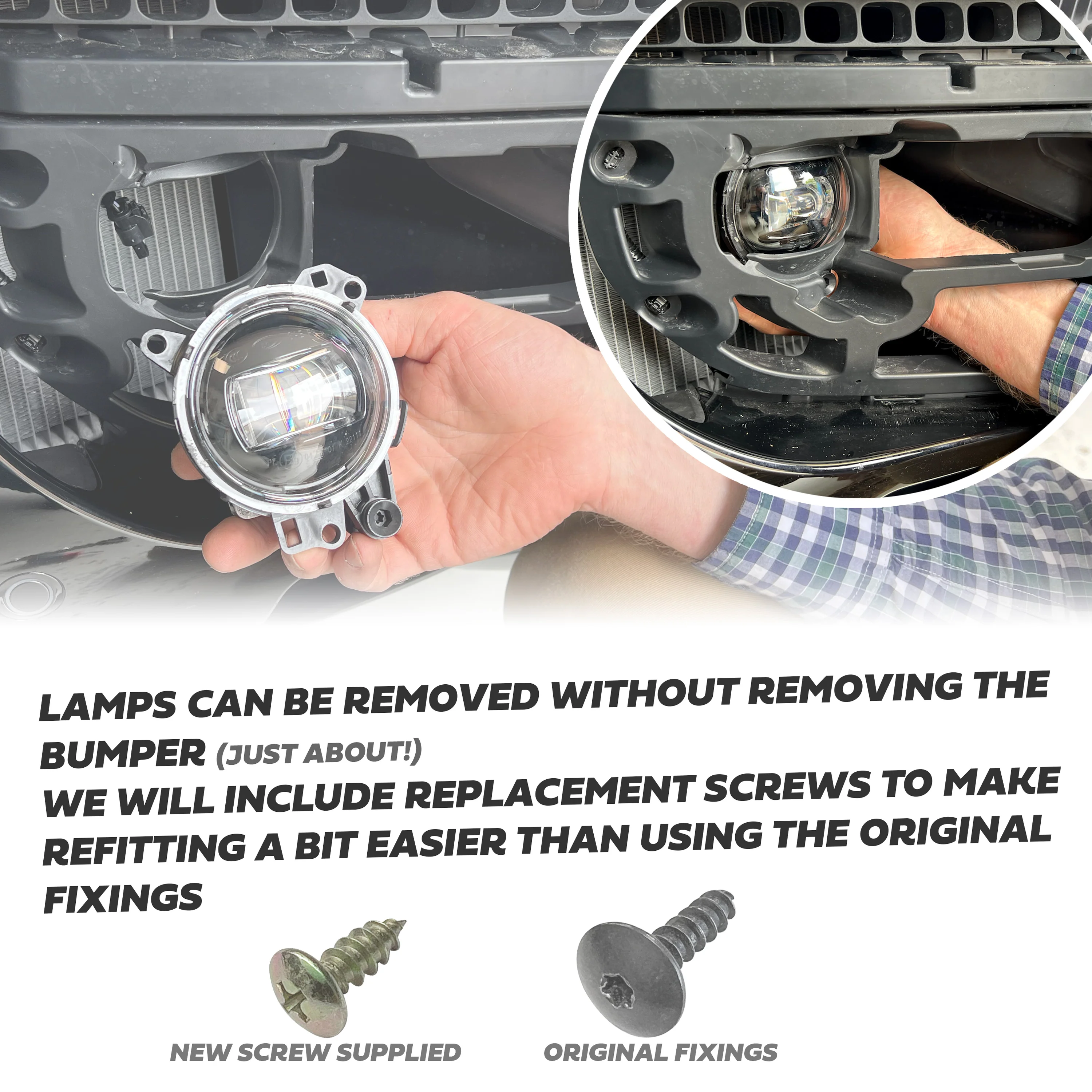 2x Genuine Fog Lamps for Land Rover Defender L663 - Image 4