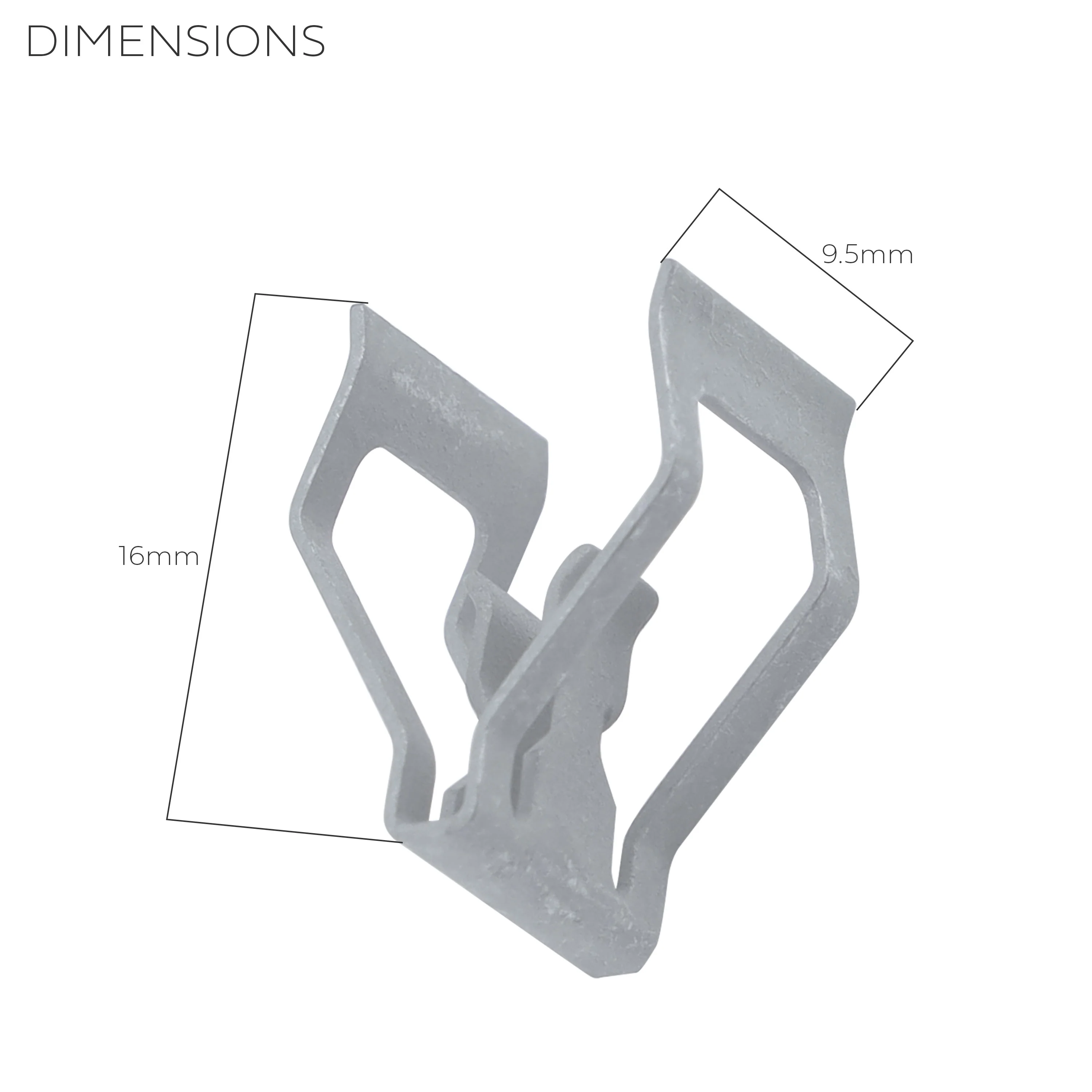 2x Metal Trim Clips for Overhead Console for Land Rover Discovery 5 - Image 4