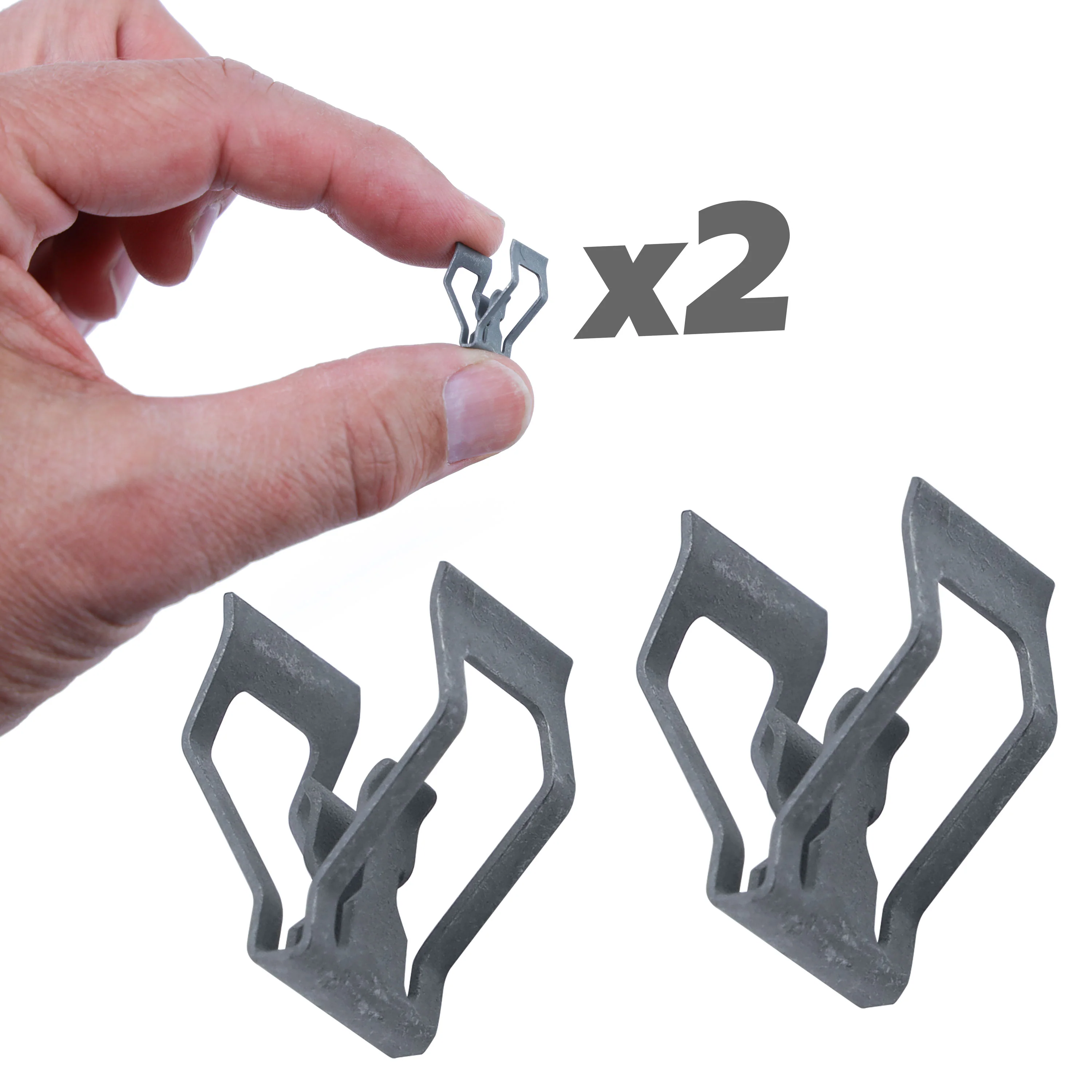 2x Metal Trim Clips for Overhead Console for Land Rover Discovery Sport