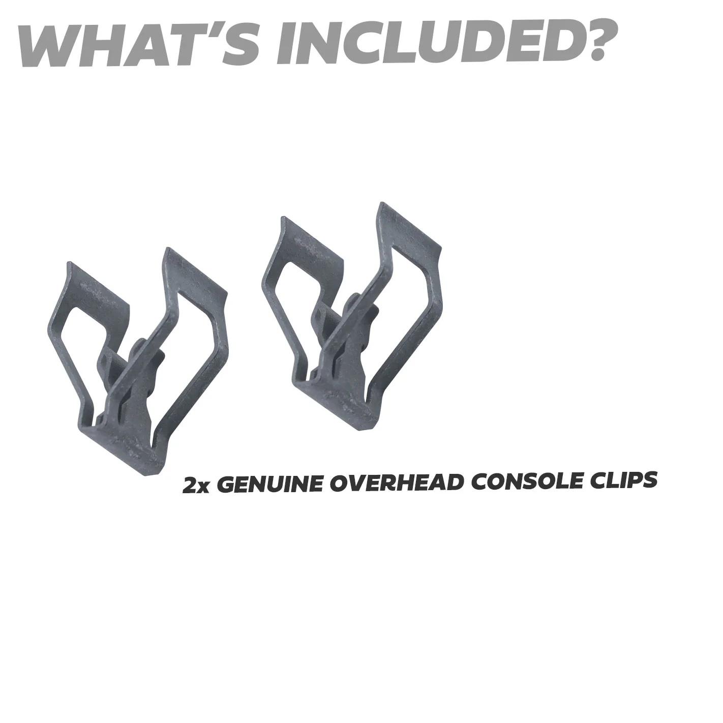 2x Metal Trim Clips for Overhead Console for Land Rover Discovery Sport - Image 3