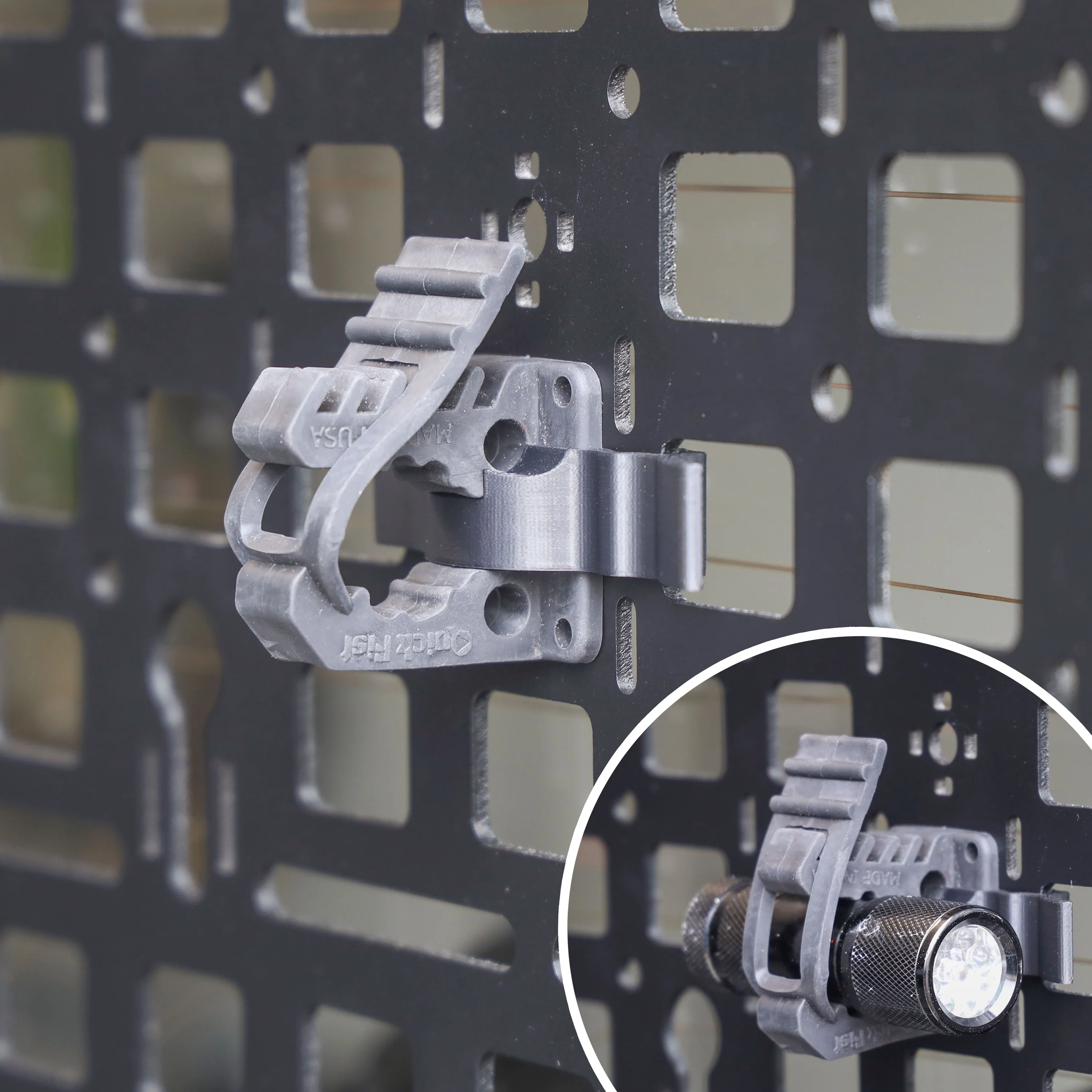 2x QuickFist Mini Clamps + 2x Molle Plate Mounting Clips - Image 2