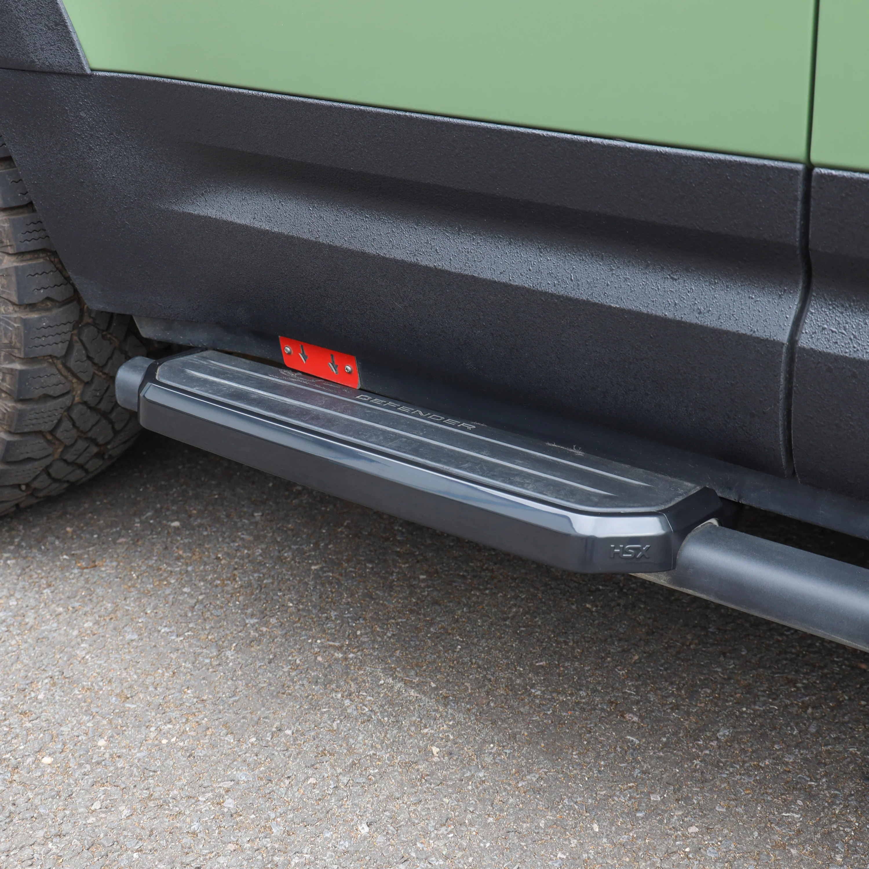 2x Side Step Covers (Smooth Finish) for Land Rover Defender L663 (90) - Semi-gloss Black - Image 6