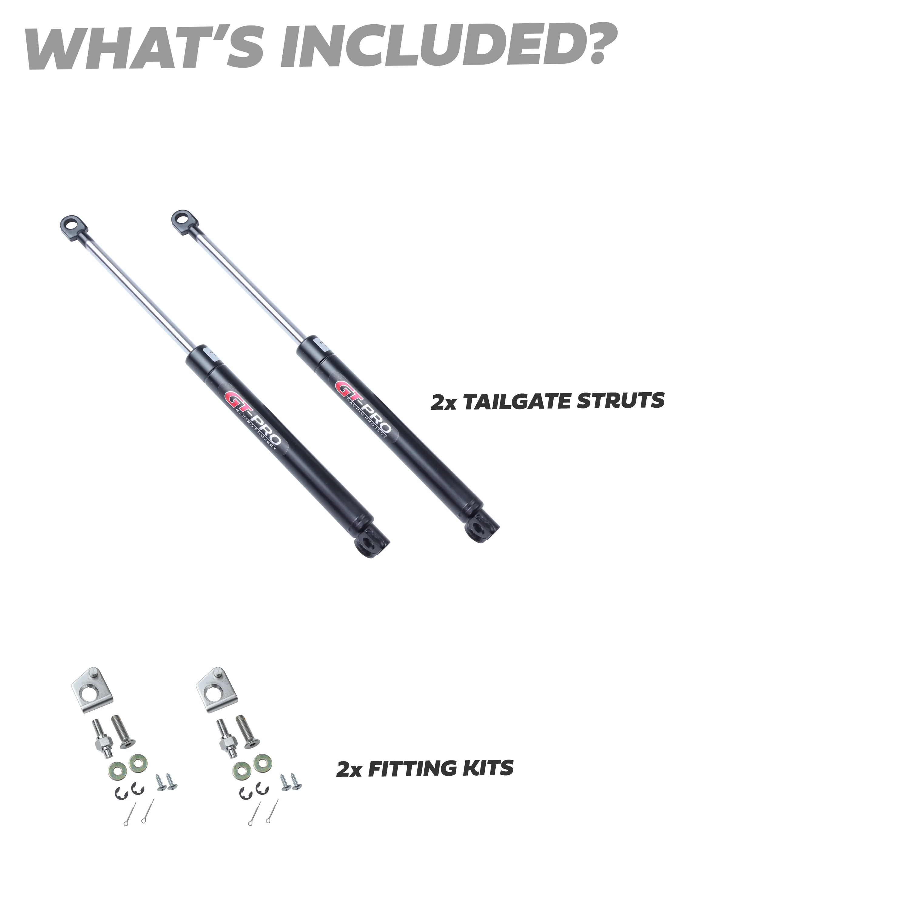 2x Tailgate Gas Struts for Ford Ranger 2012-15 - Image 3