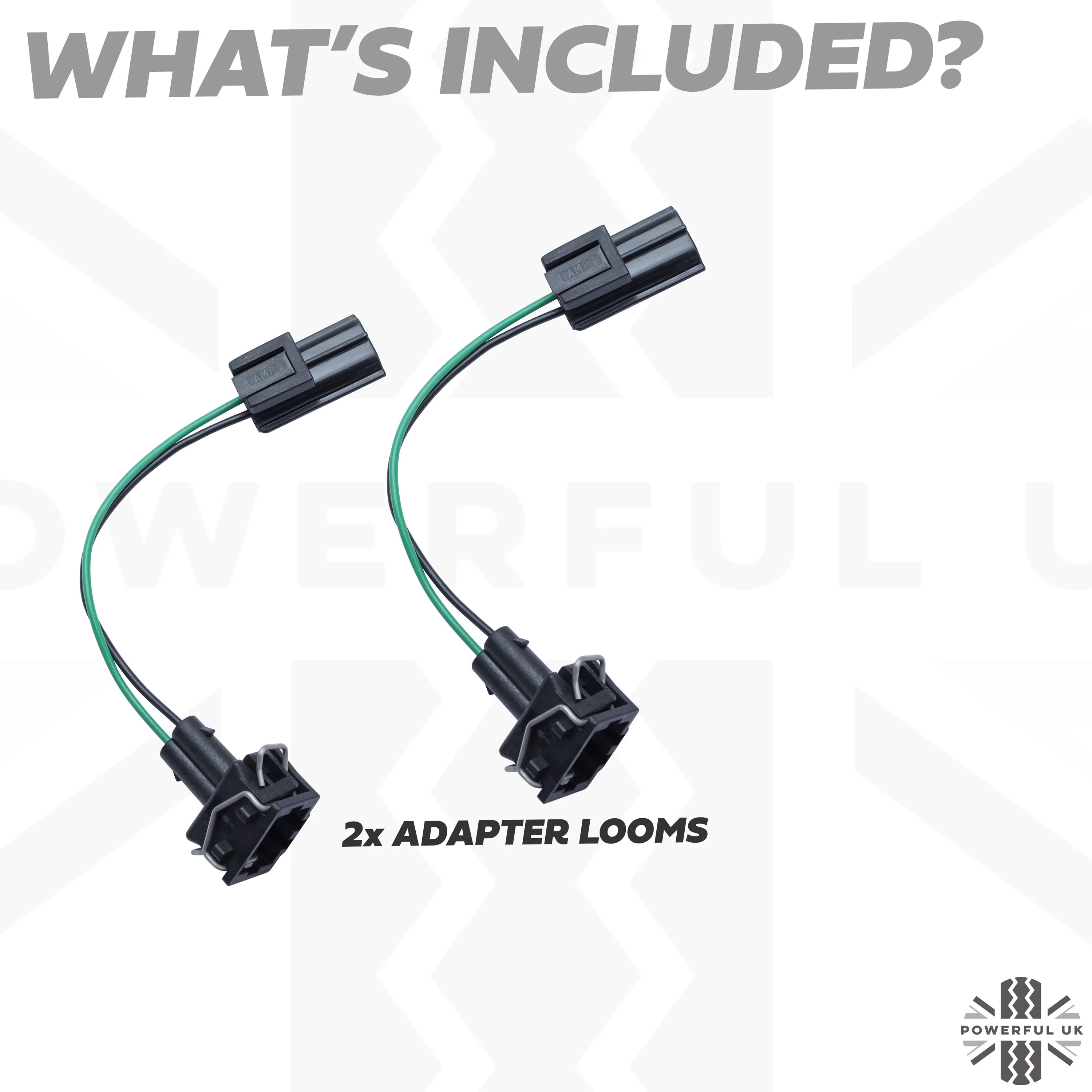 2x Wipac Stdanrd to NAS Light Adapter Looms for Land Rover Classic Defender - Image 3