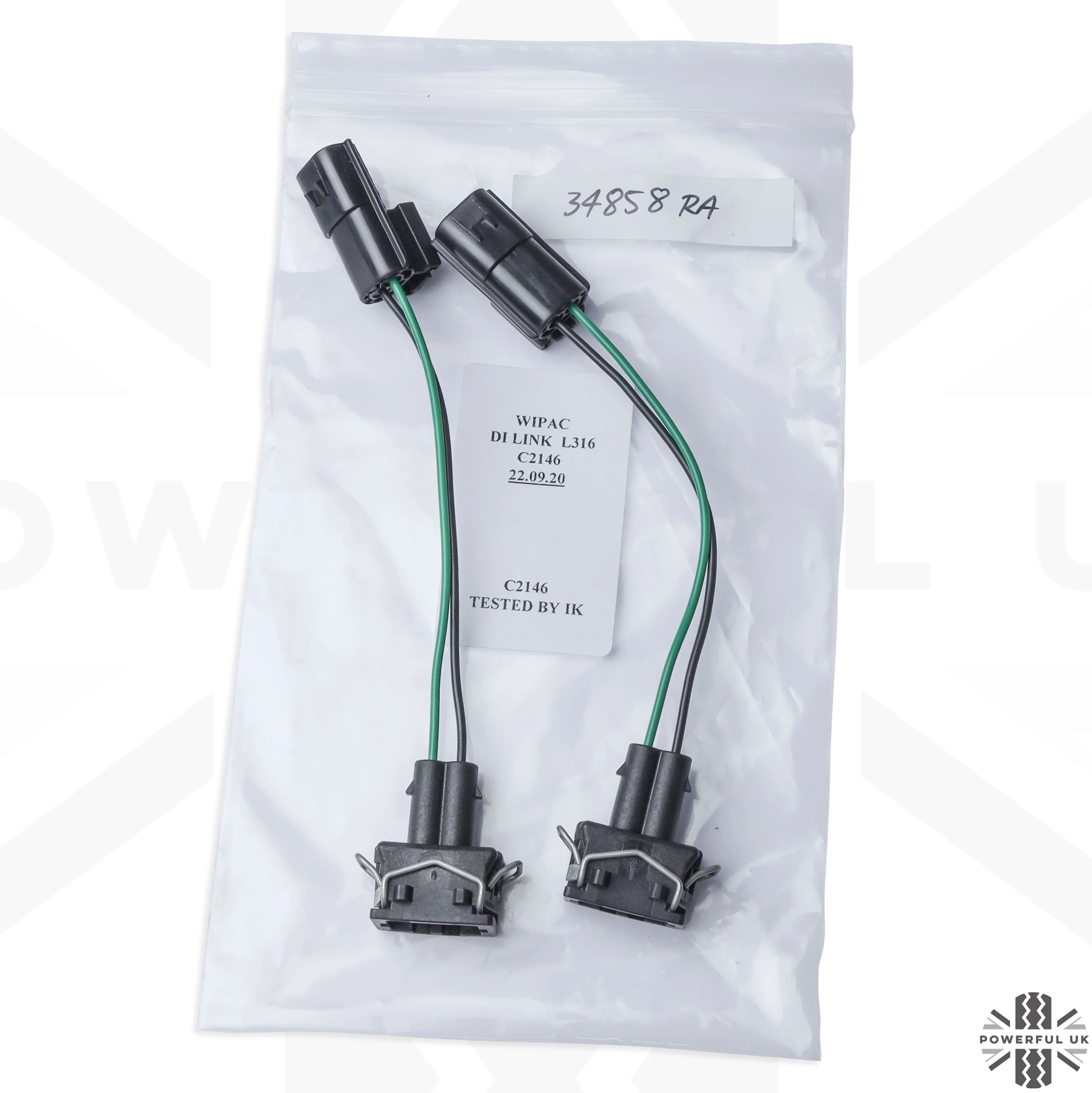 2x Wipac Stdanrd to NAS Light Adapter Looms for Land Rover Classic Defender - Image 5