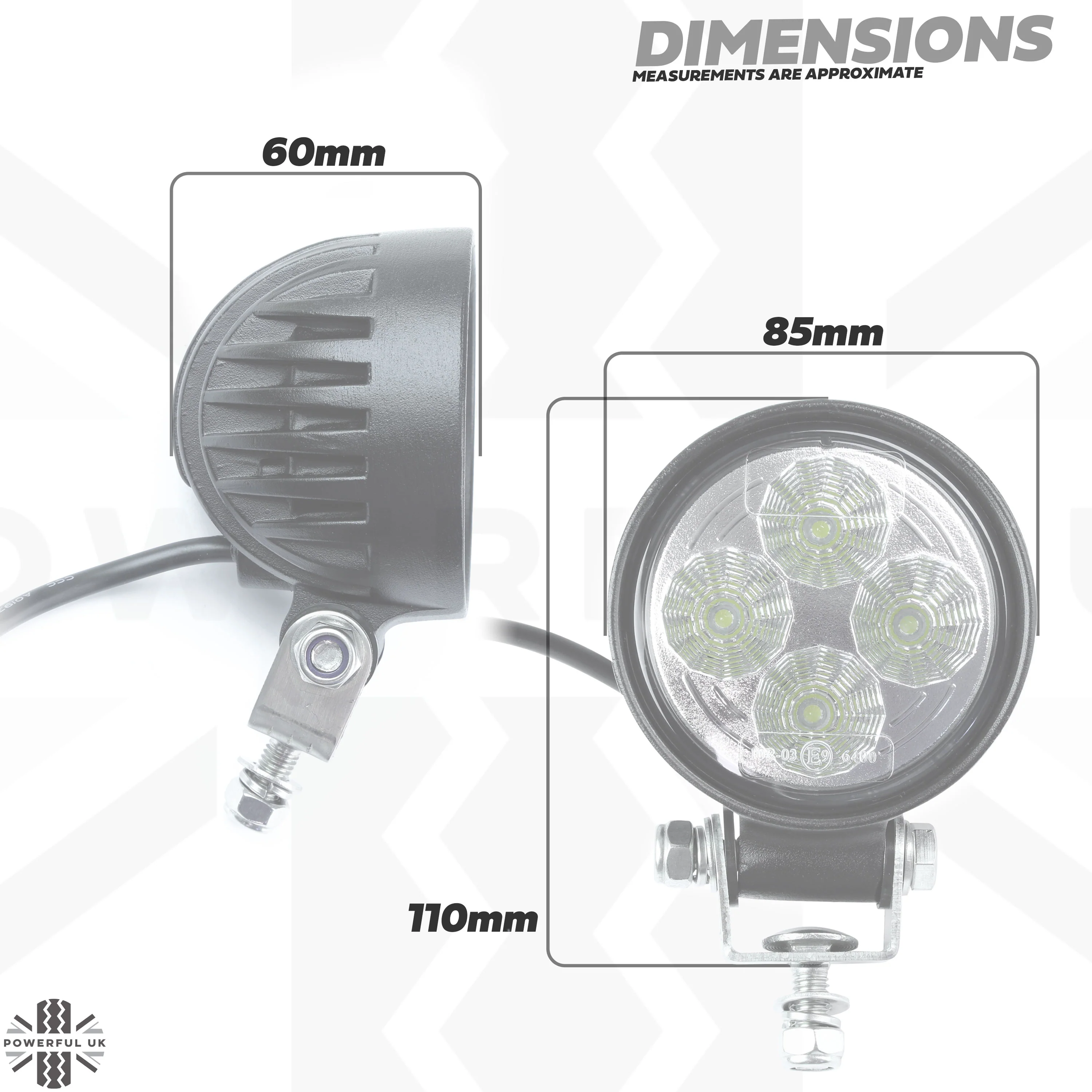 3" LED Round Work Light - Image 5