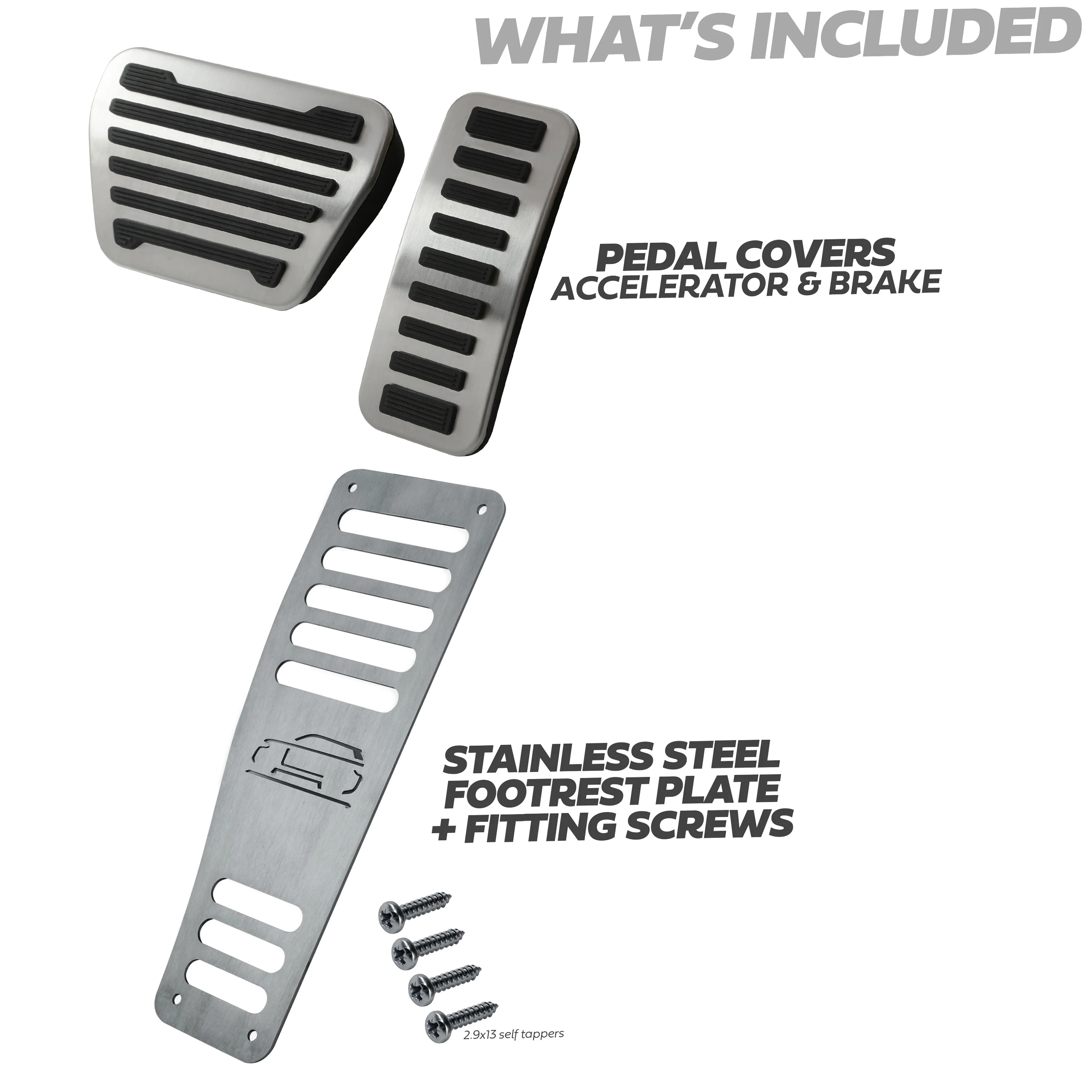 3pc Foot Pedal & Footrest Kit for Range Rover L405 - Type 2 - Image 3