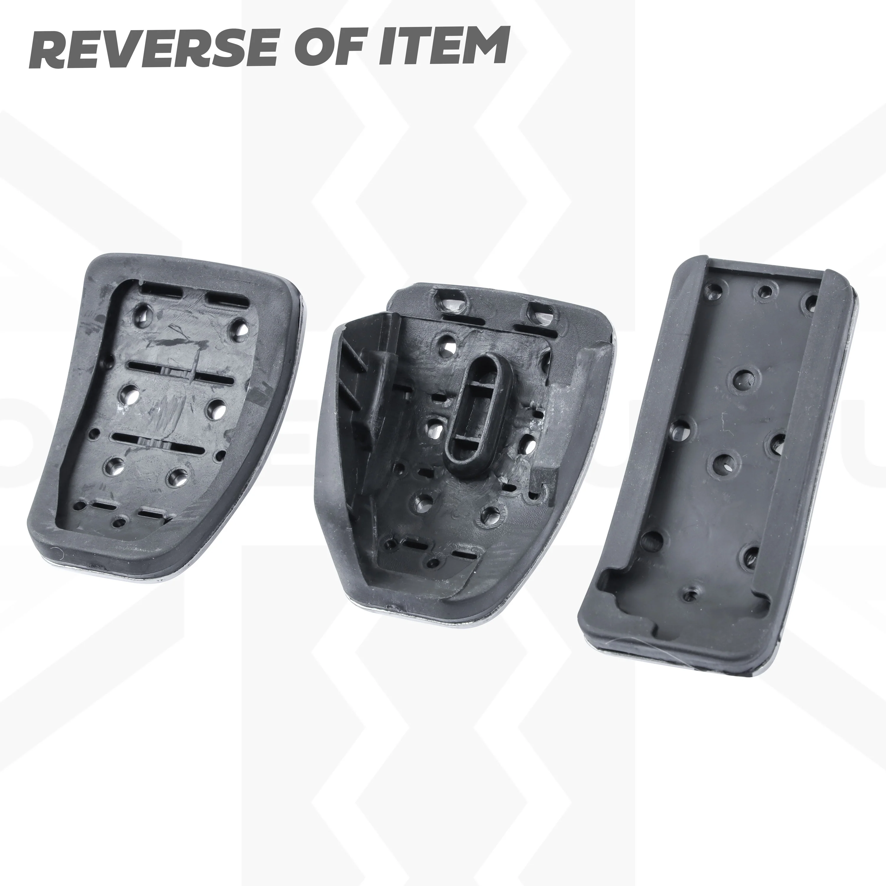 3pc Manual Pedal Cover Kit for VW Transporter T5 & T6 - LHD - Image 3