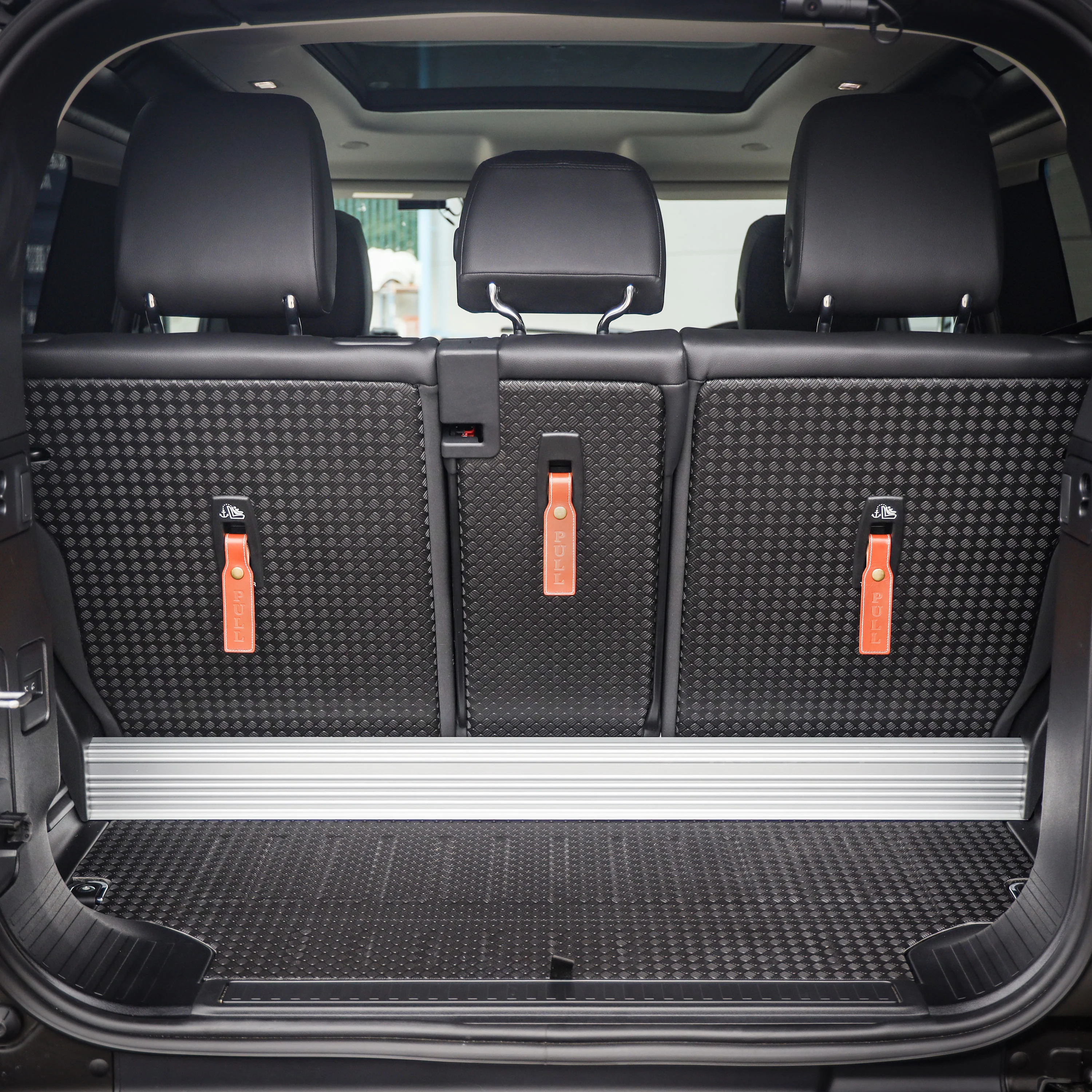 3x PULL Tabs for Land Rover Defender L663 - Tan Brown - Image 7