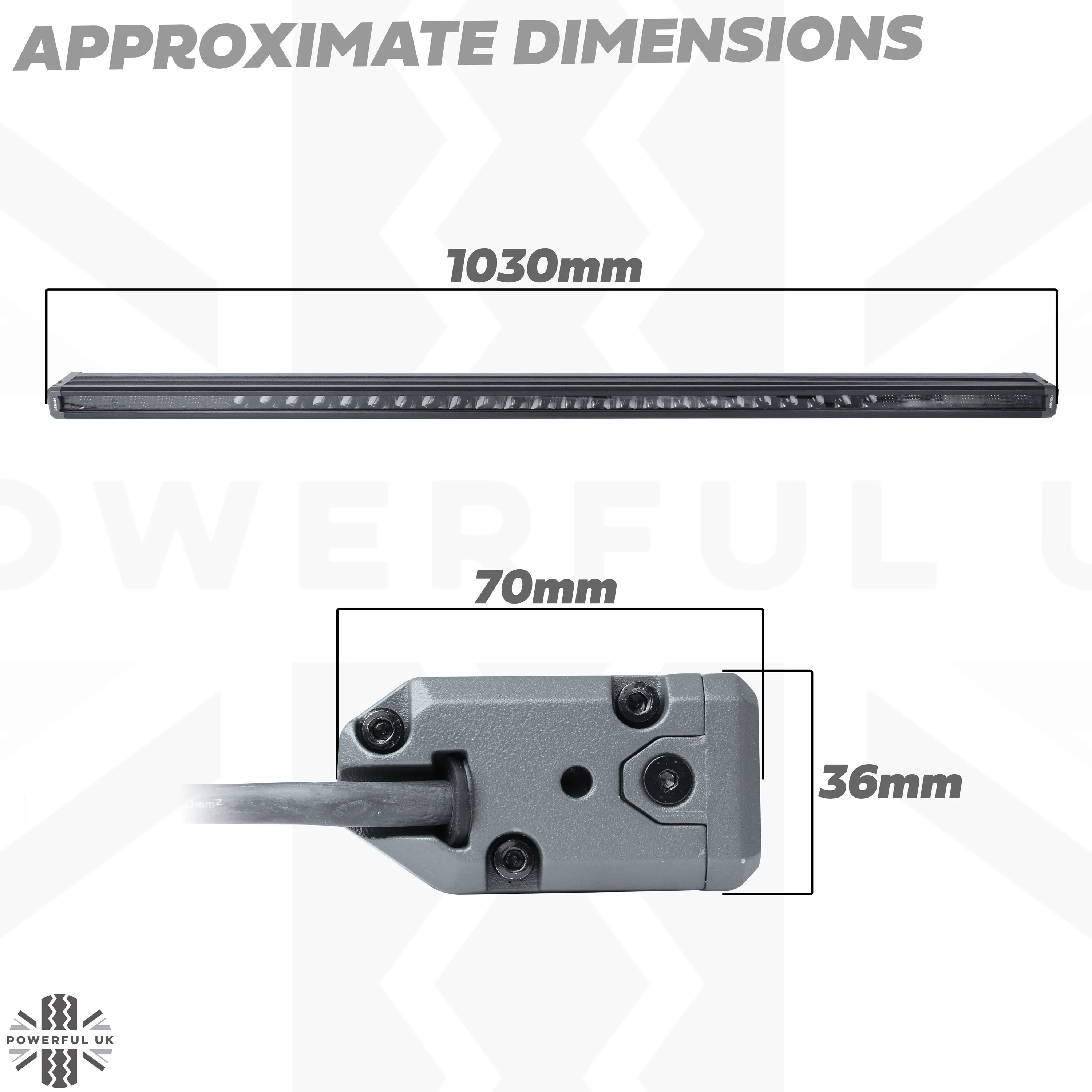 40" OSRAM Light Bar & Roof Rack Mount Kit for the Land Rover Defender L663 - Image 8
