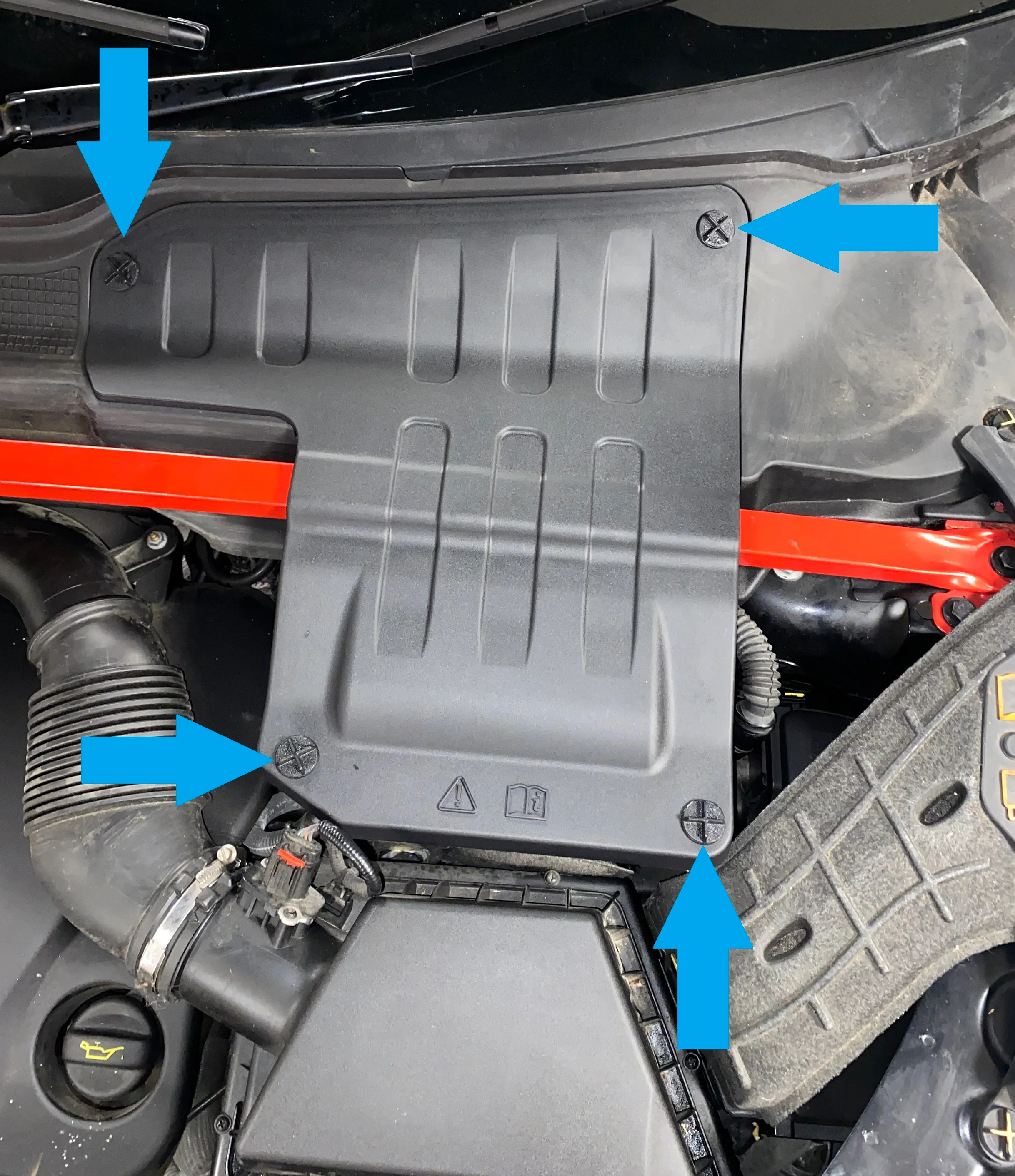 4pc Clips for the Battery Cover on the Range Rover Evoque 1 - Image 3