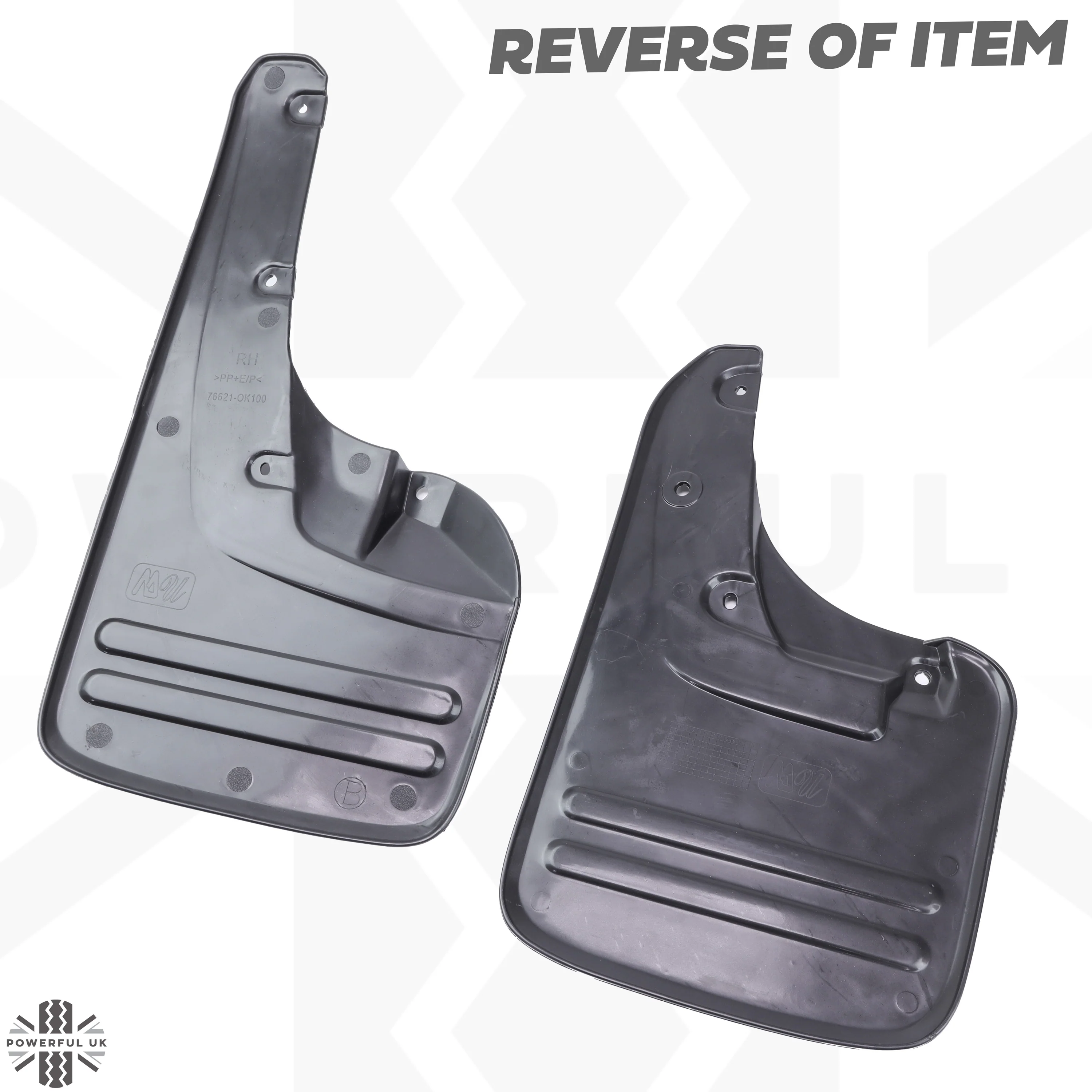 4pc Mudflap Kit - Front & Rear - for Toyota Hilux MK6 - Image 4