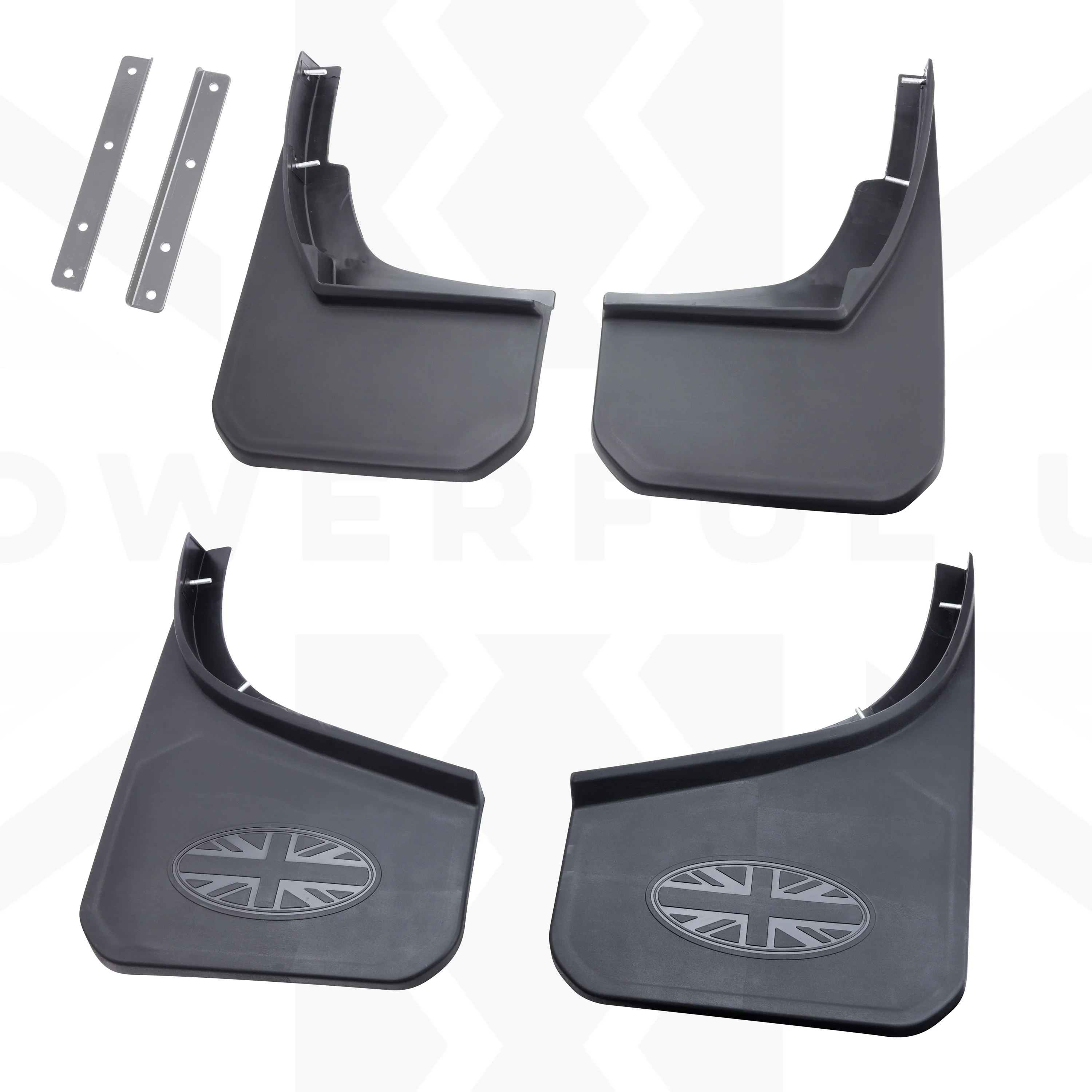 4pc Mudflap Kit with Union Jack for Land Rover Defender L663 (90/110) - Image 3