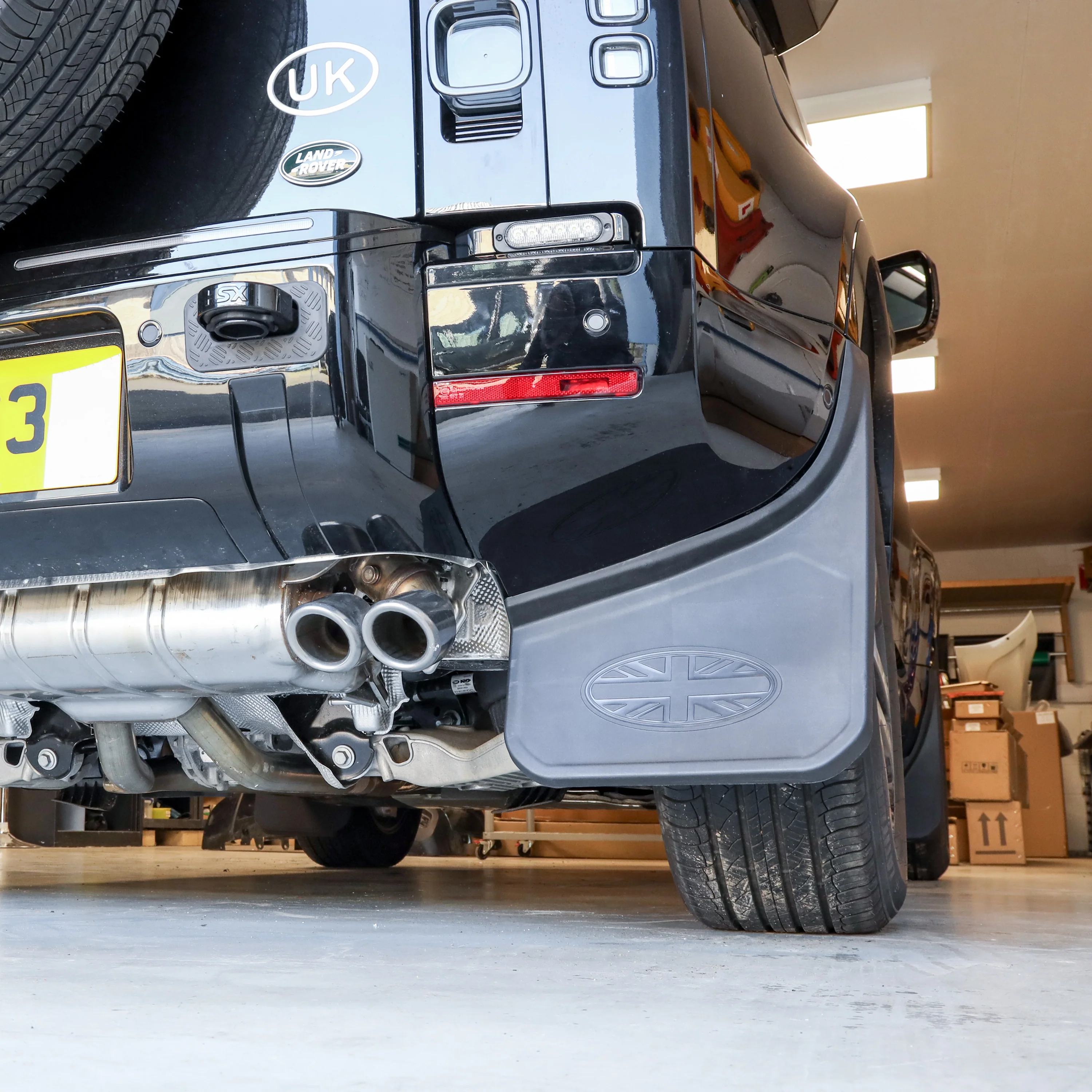 4pc Mudflap Kit with Union Jack for Land Rover Defender L663 (90/110) - Image 4
