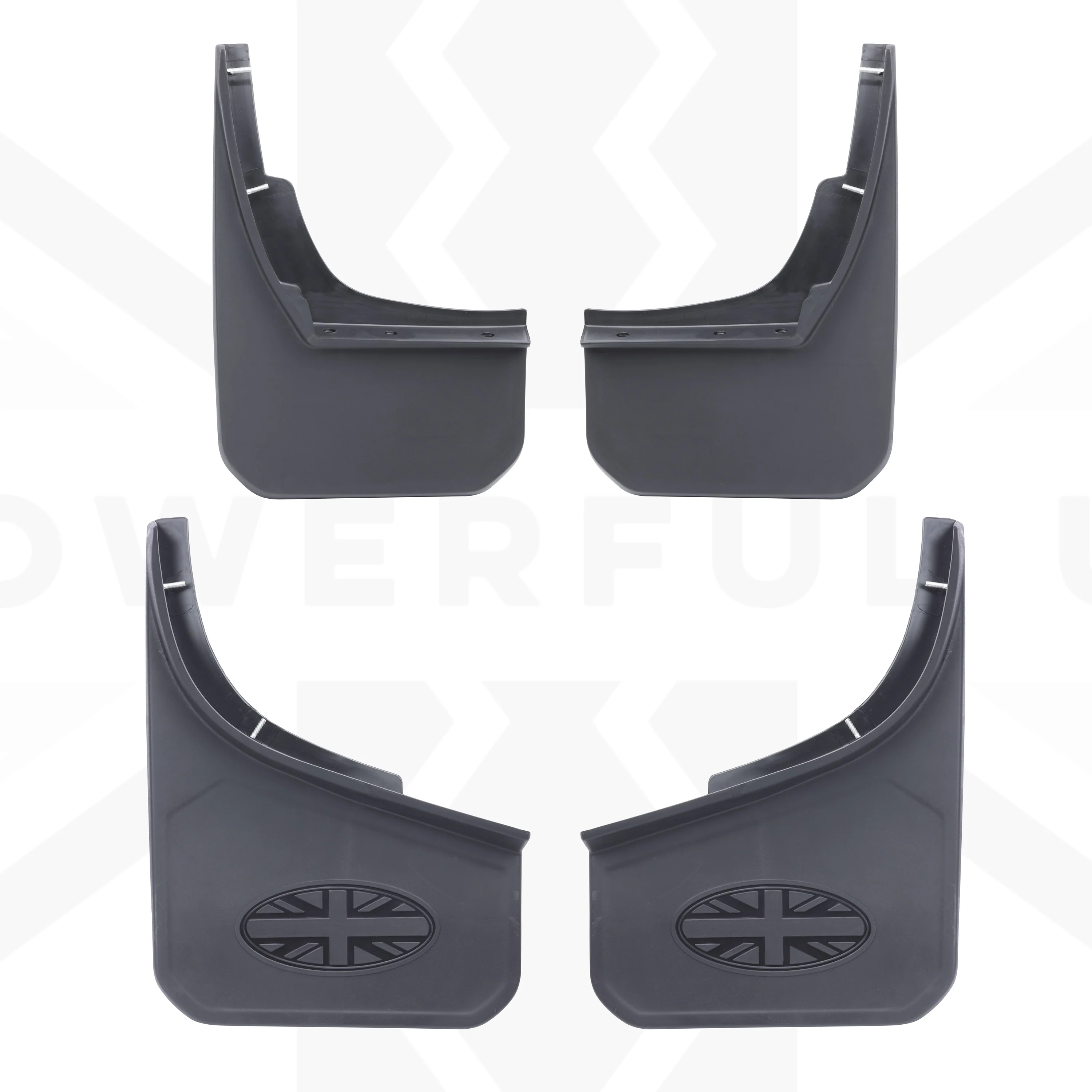 4pc Mudflap Kit with Union Jack for Land Rover Defender L663 (90/110) - Image 7