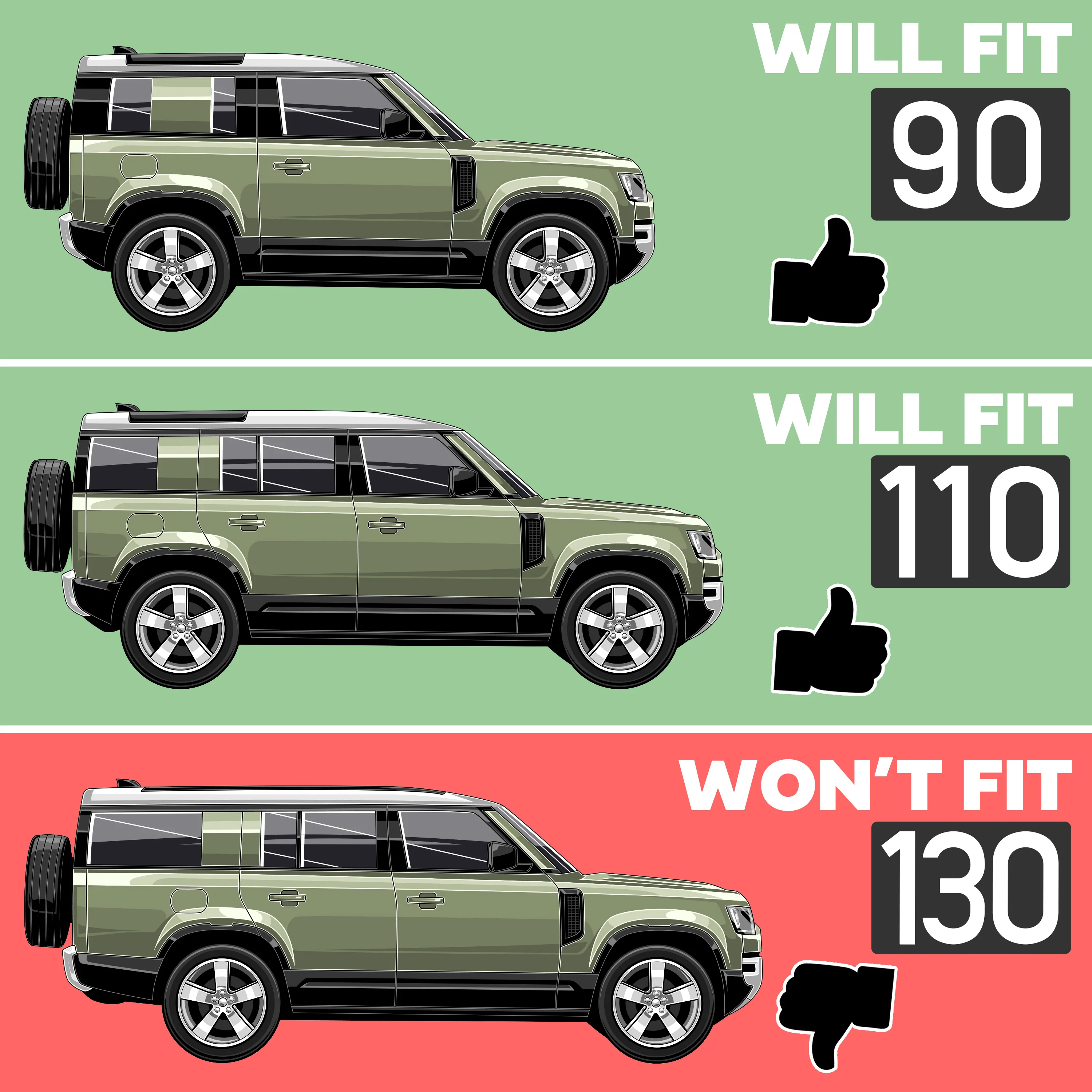 4pc Mudflap Kit with Union Jack for Land Rover Defender L663 (90/110) - Image 8