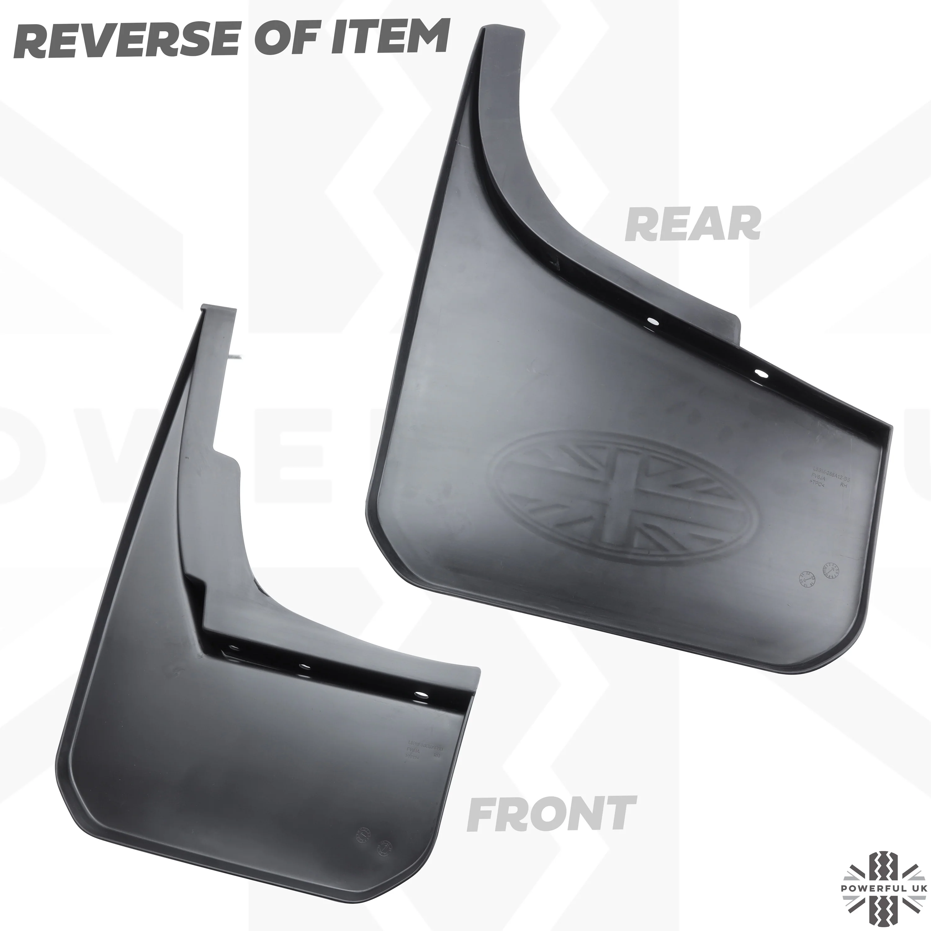 4pc Mudflap Kit with Union Jack for Land Rover Defender L663 (90/110) - Image 9