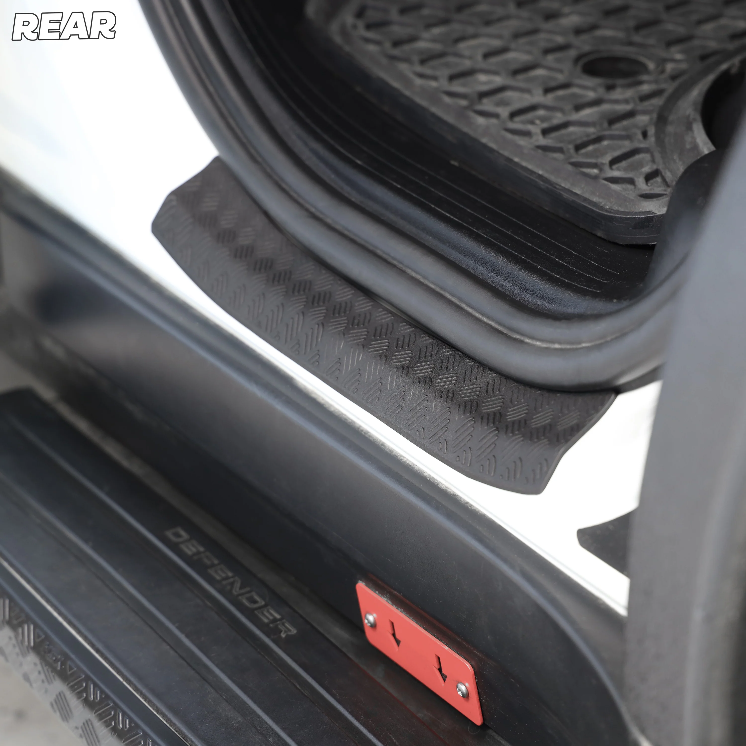 4x Chequer Plate Door Scuff Plates for Land Rover Defender L663 (4 door) - Image 5