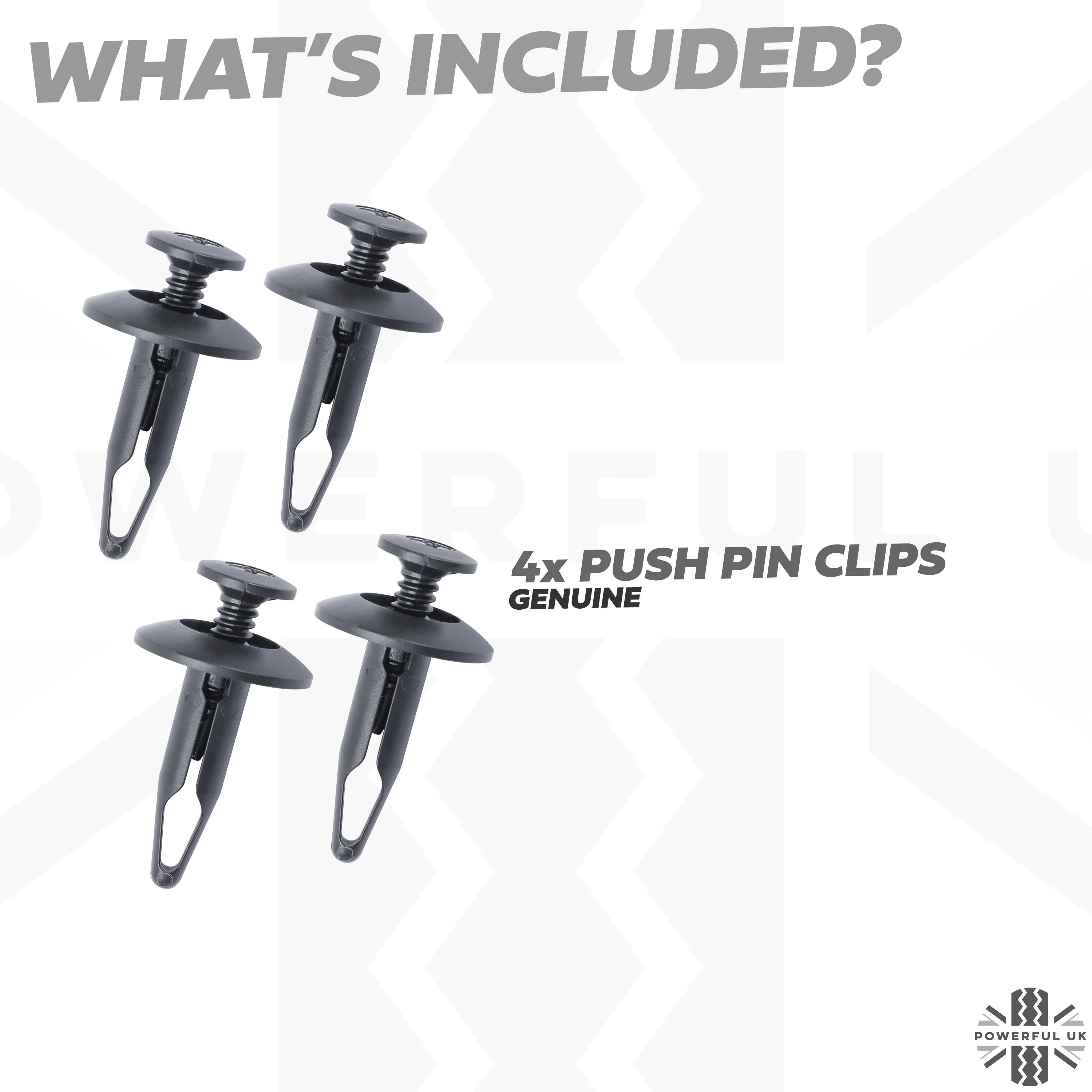4x Clips (6.3x22mm Plastic Push Pin type) for Land Rover Discovery 4 - Genuine - Image 3