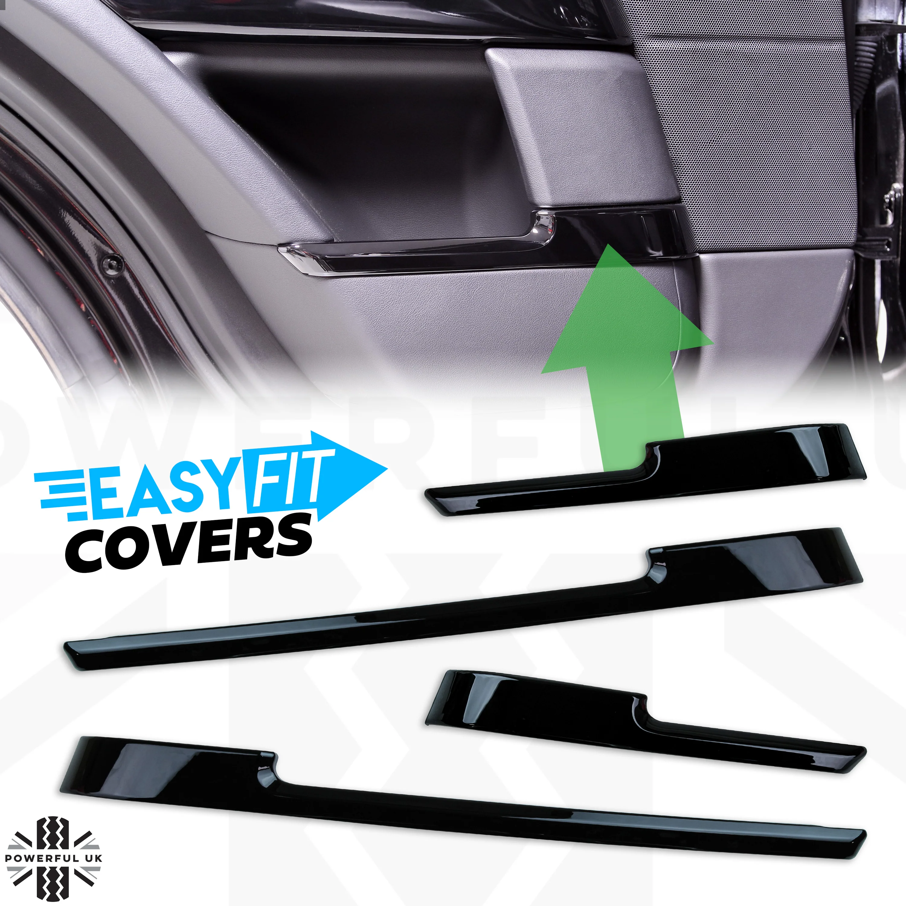 4x Door bin pocket liner Covers for Range Rover Sport L494 2013-17 - Image 9