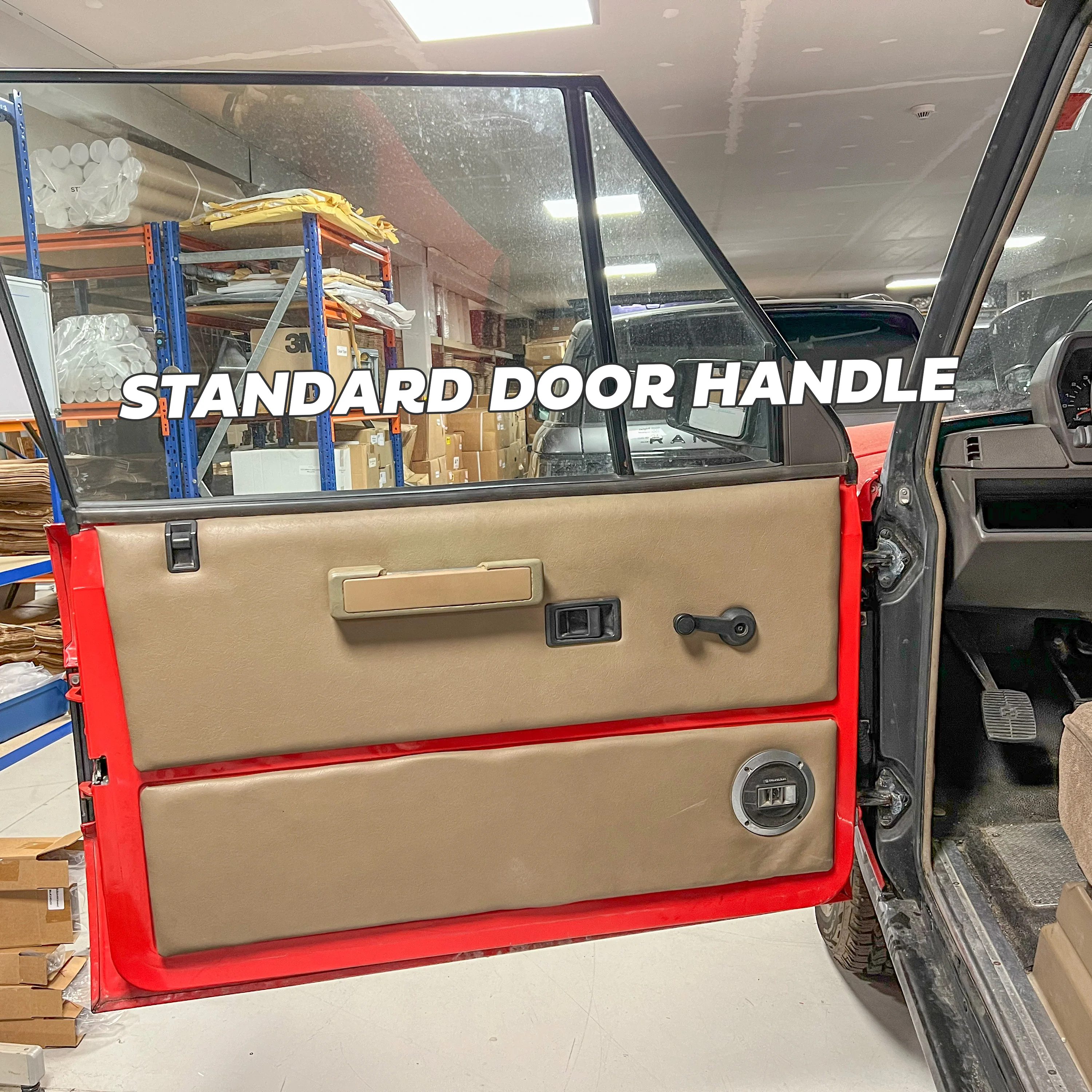 4x Door Handle Bowls for Range Rover Classic - Satin Black - Image 7