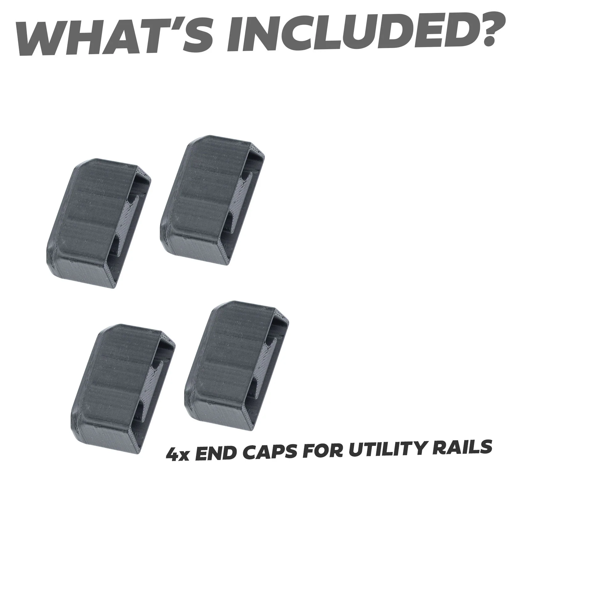 4x End Caps for Utility Rails - Image 3