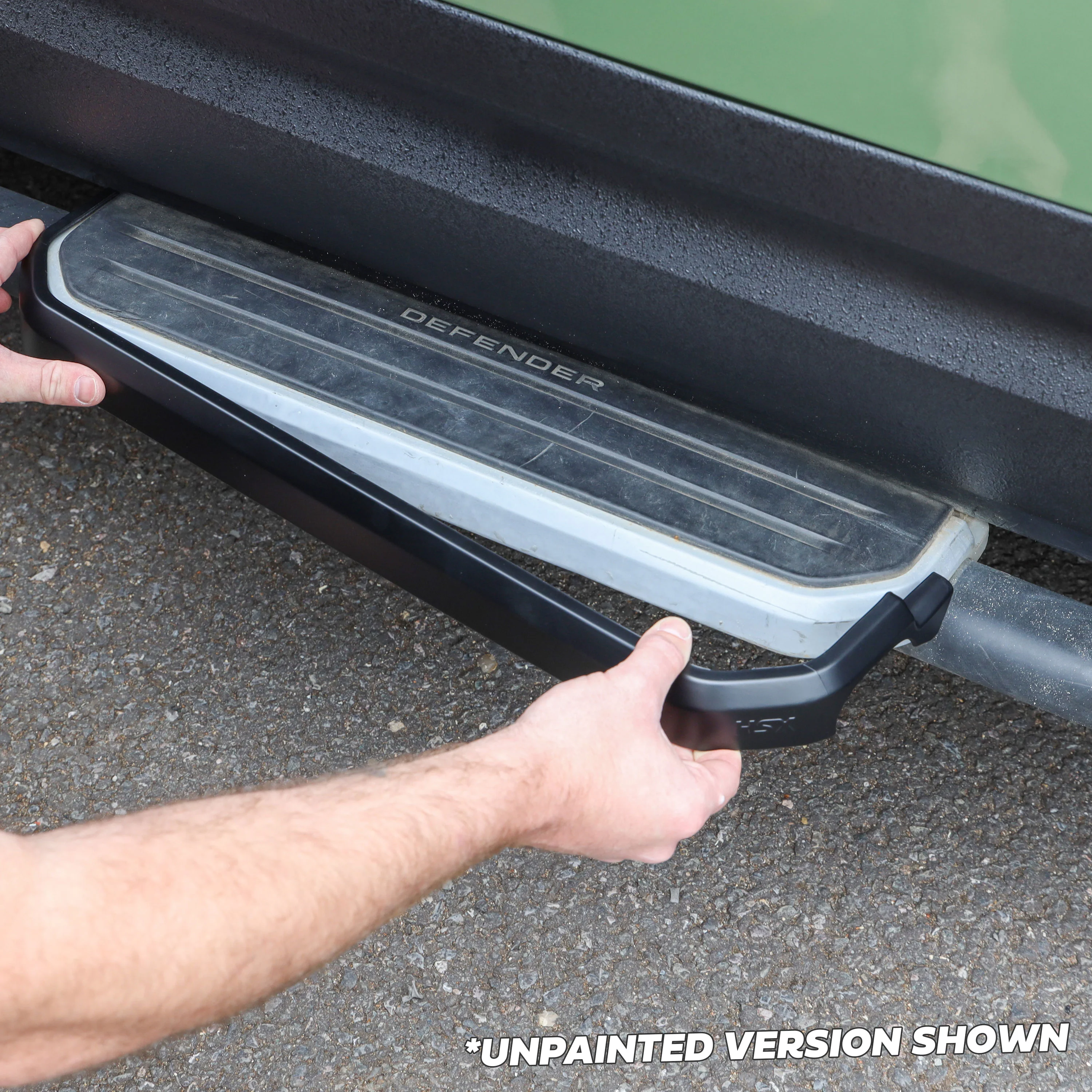 4x Side Step Covers (Smooth Finish) for Land Rover Defender L663 (110/130) - Carpathian Grey - Image 2