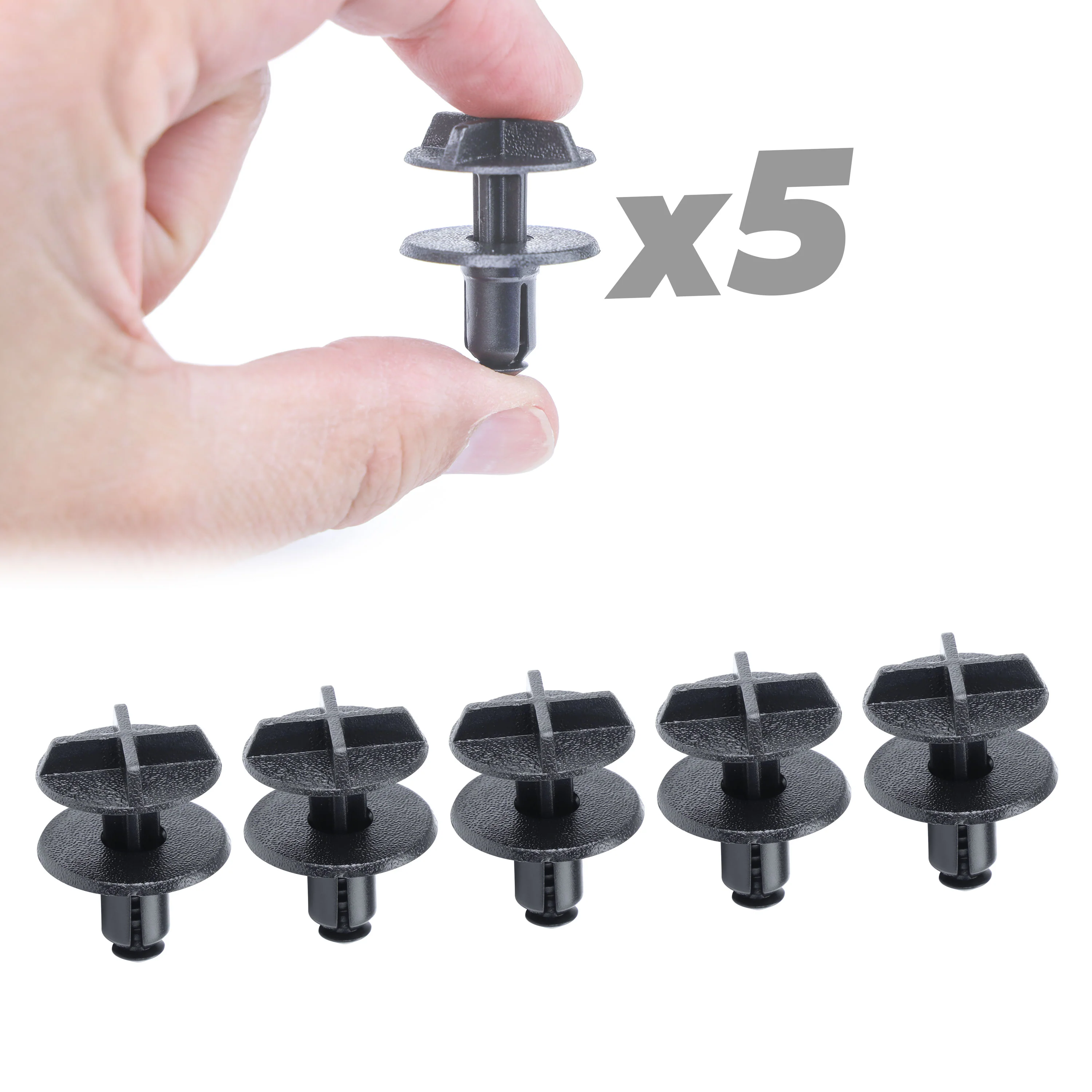 5pc Clips for the Battery Cover on the Land Rover Discovery Sport