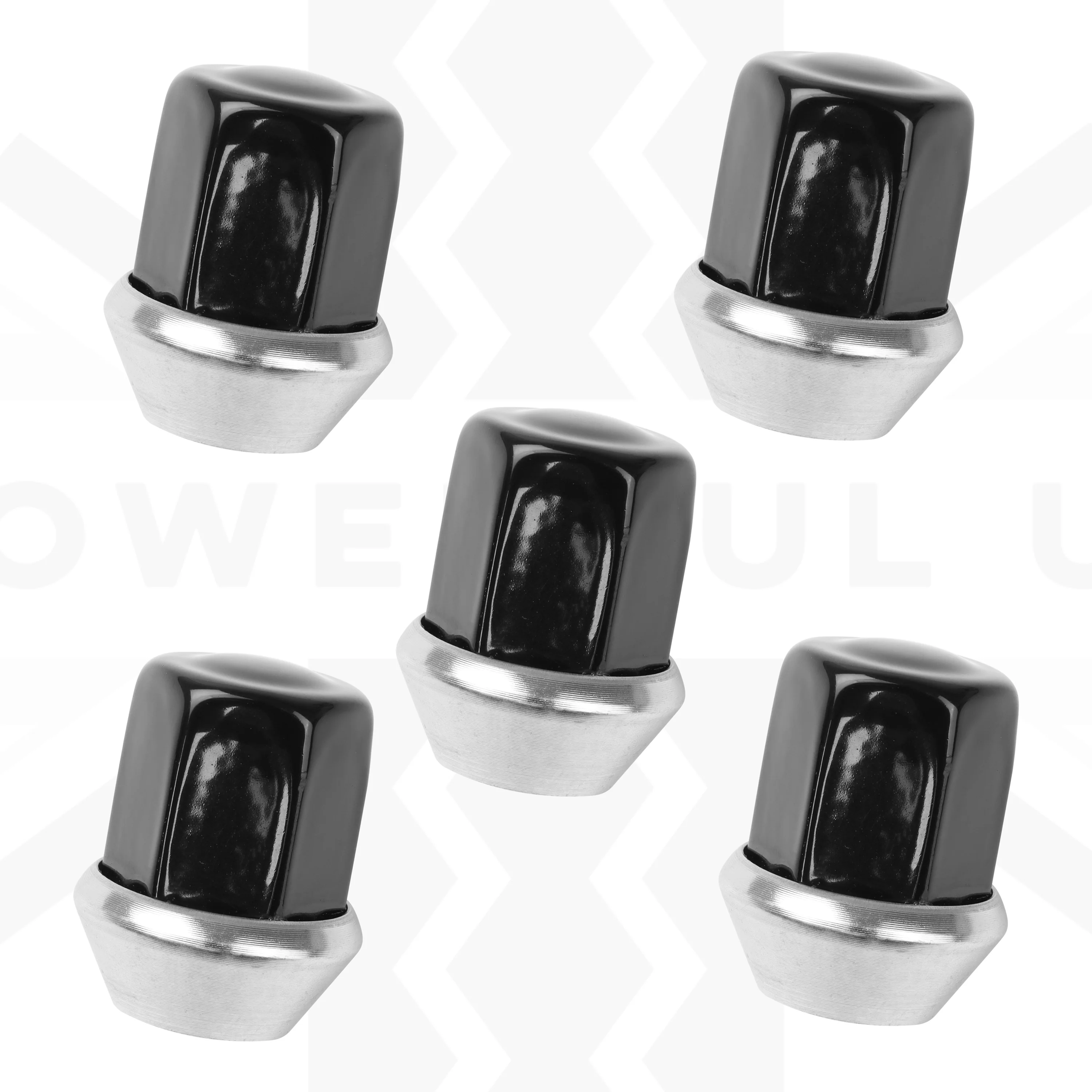 5x Black Alloy Wheel Nuts for Range Rover Velar - Image 5