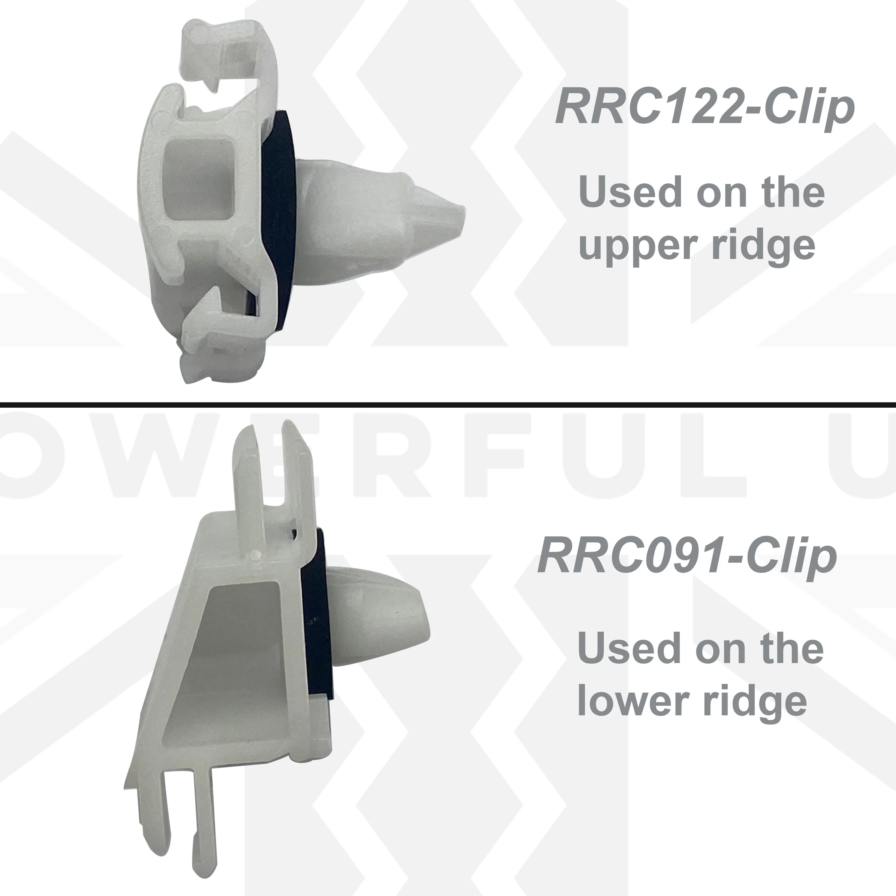 5x Outer Door Moulding Panel Clips for Range Rover L322 (Upper ridge) - Image 7