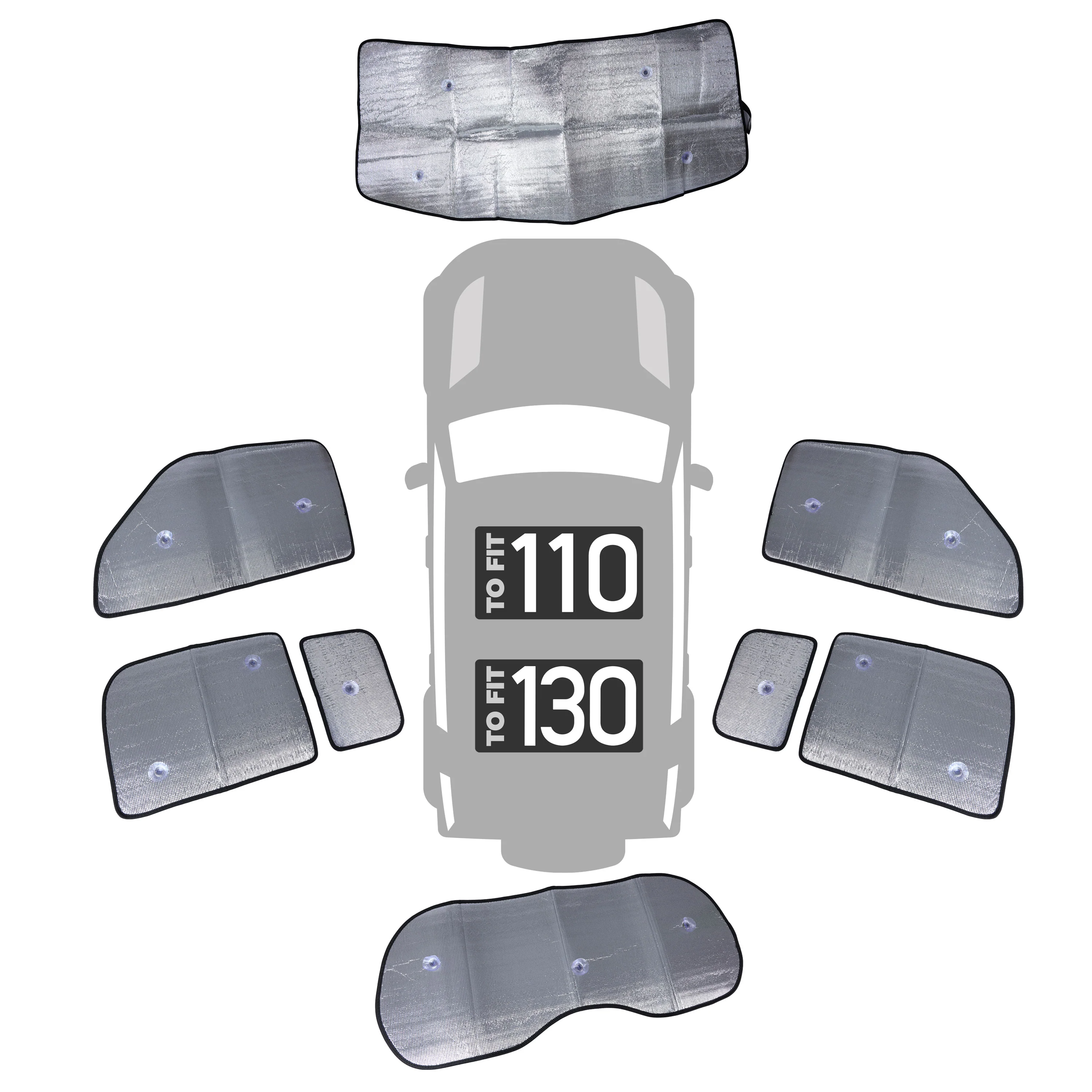 8pc Window Sun Shade Set for Land Rover Defender L663 - Image 2